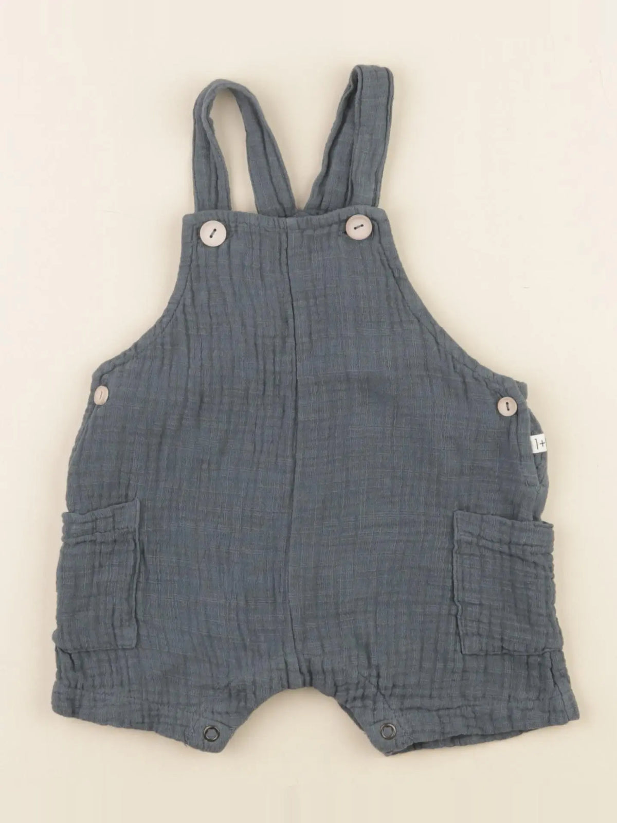 1+ In the family - salopette bleu - 6 mois