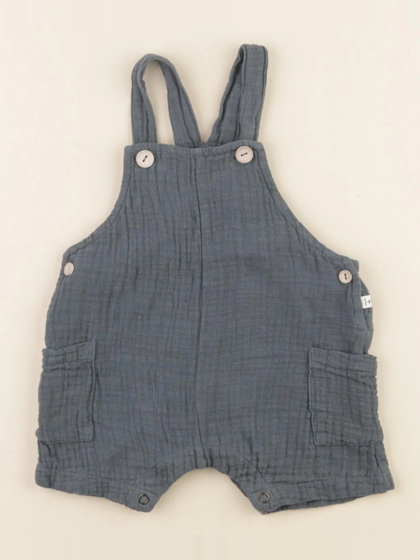 1+ In the family - salopette bleu - 6 mois