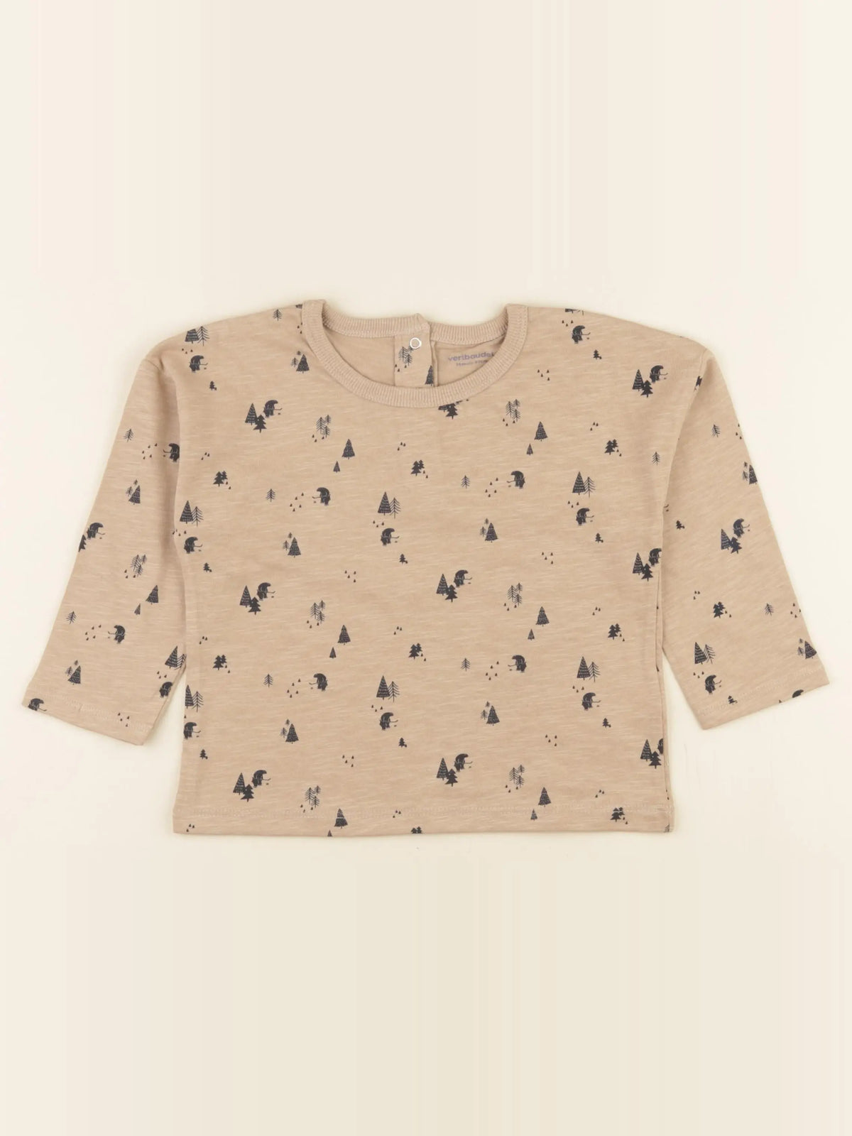 Vertbaudet - tee-shirt marron - 36 mois