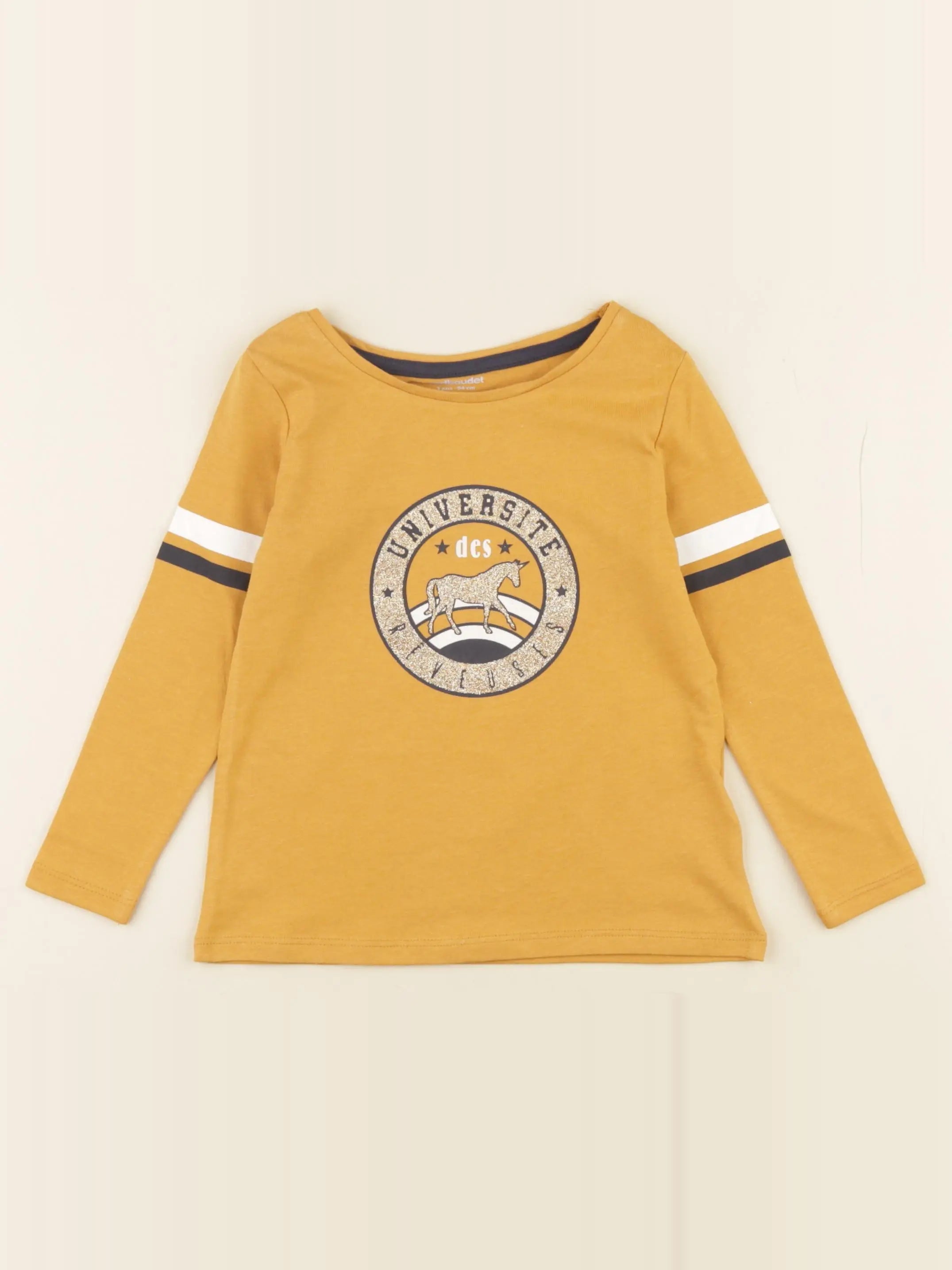 Vertbaudet - tee-shirt jaune - 3 ans
