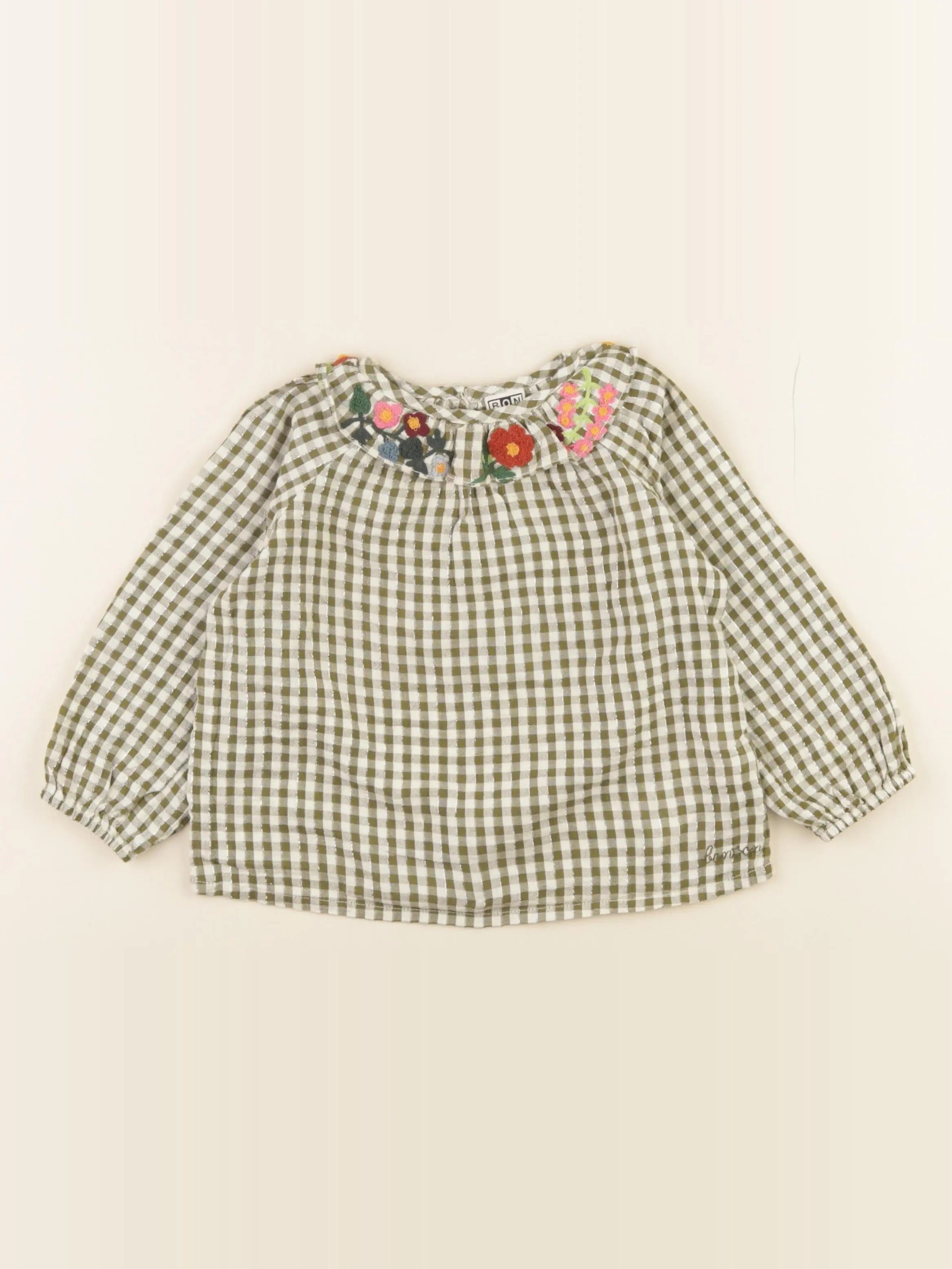 Bonton - blouse vert - 2 ans