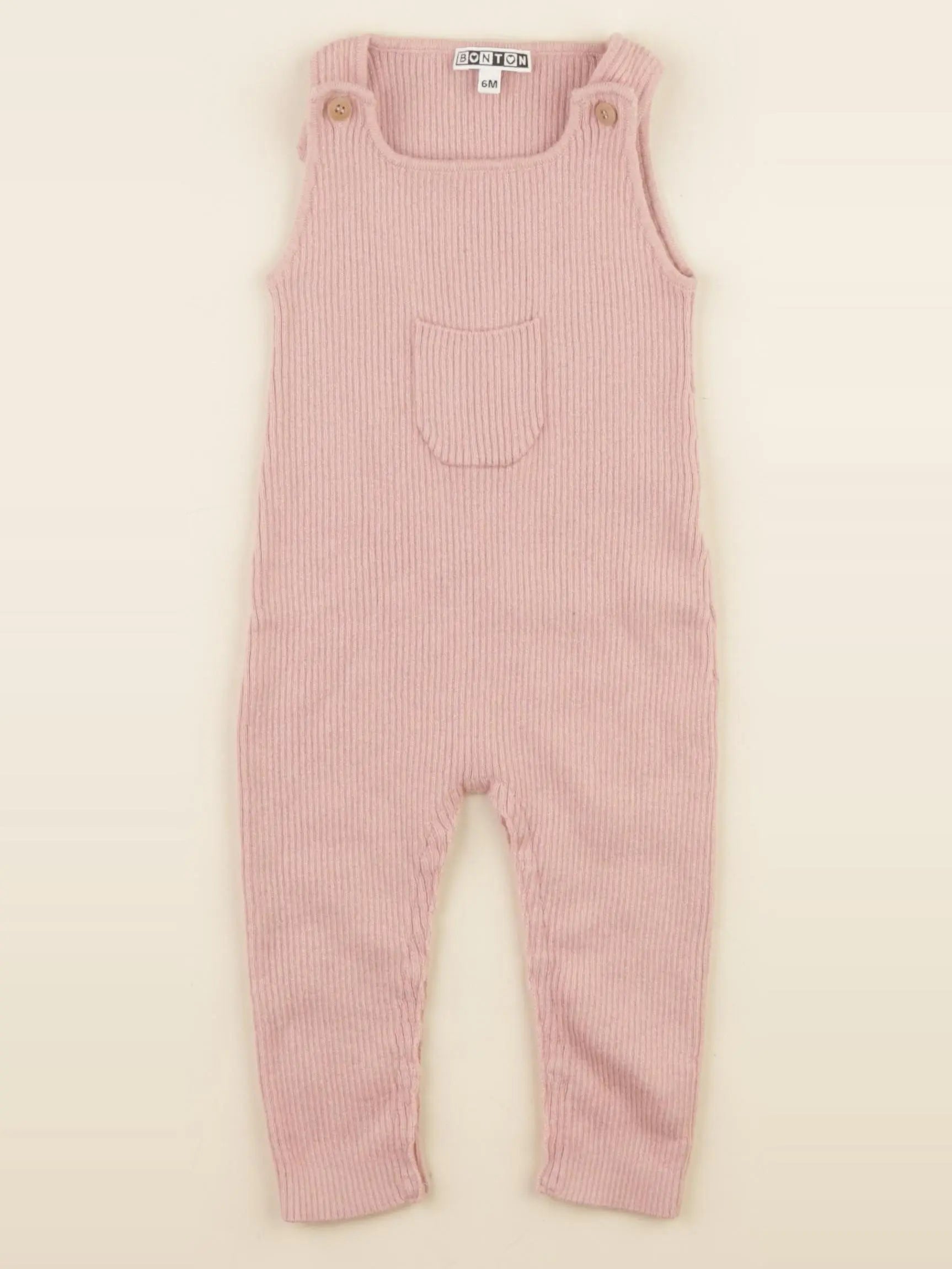 Bonton - combinaison rose - 6 mois