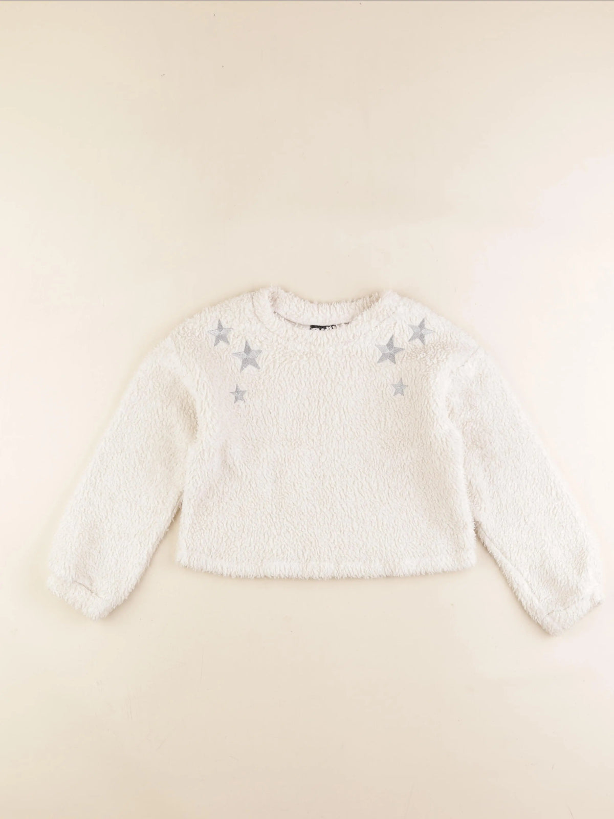 IKKS - sweat beige, argent - 8 ans