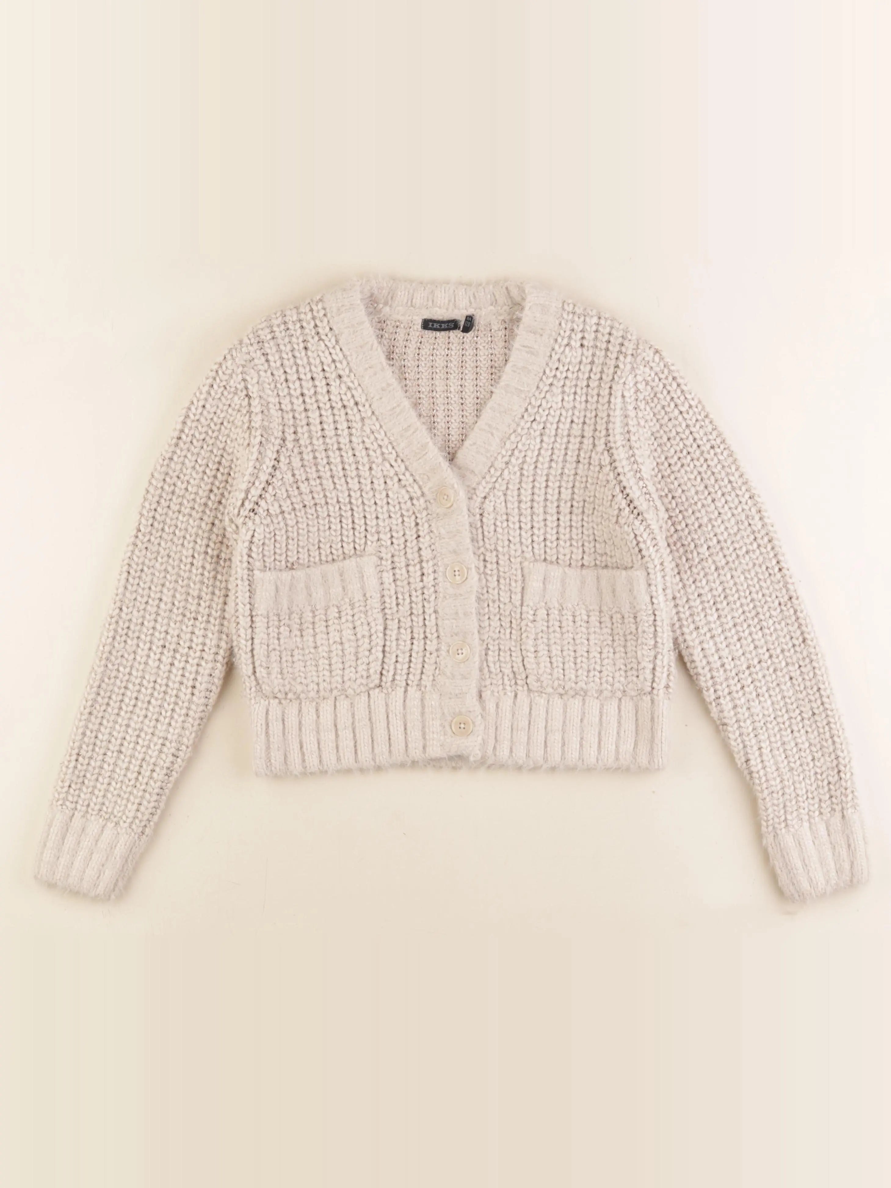 IKKS - gilet beige, or - 8 ans