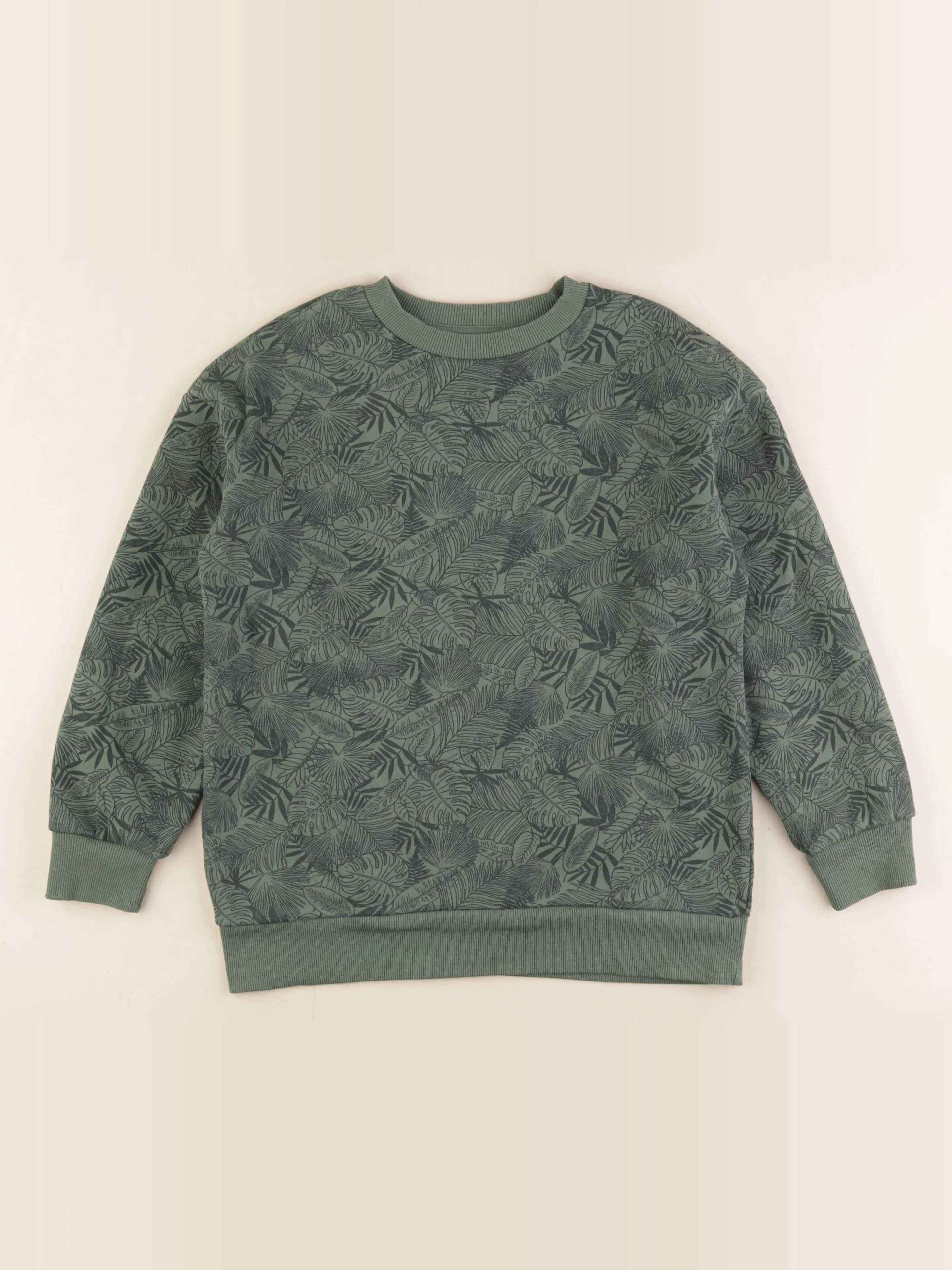 Vertbaudet - sweat vert - 10 ans