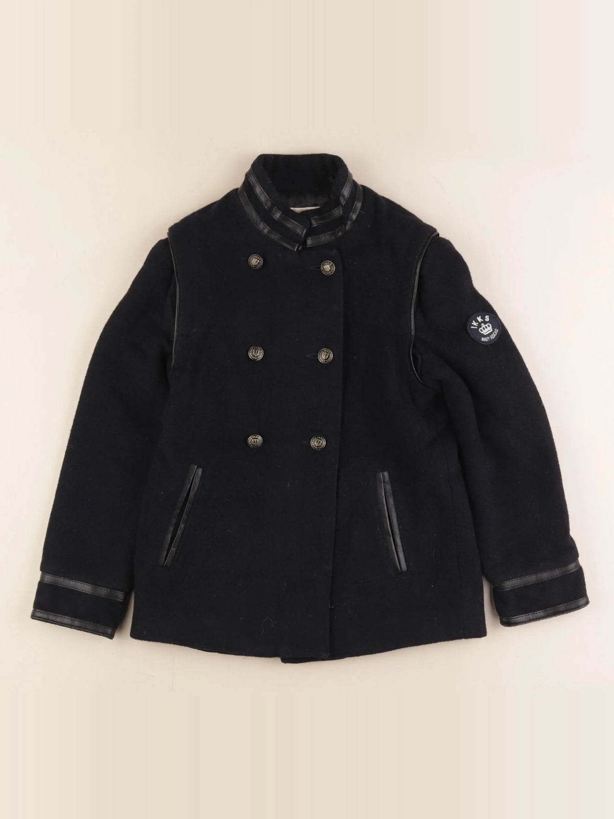 IKKS - manteau bleu - 8 ans