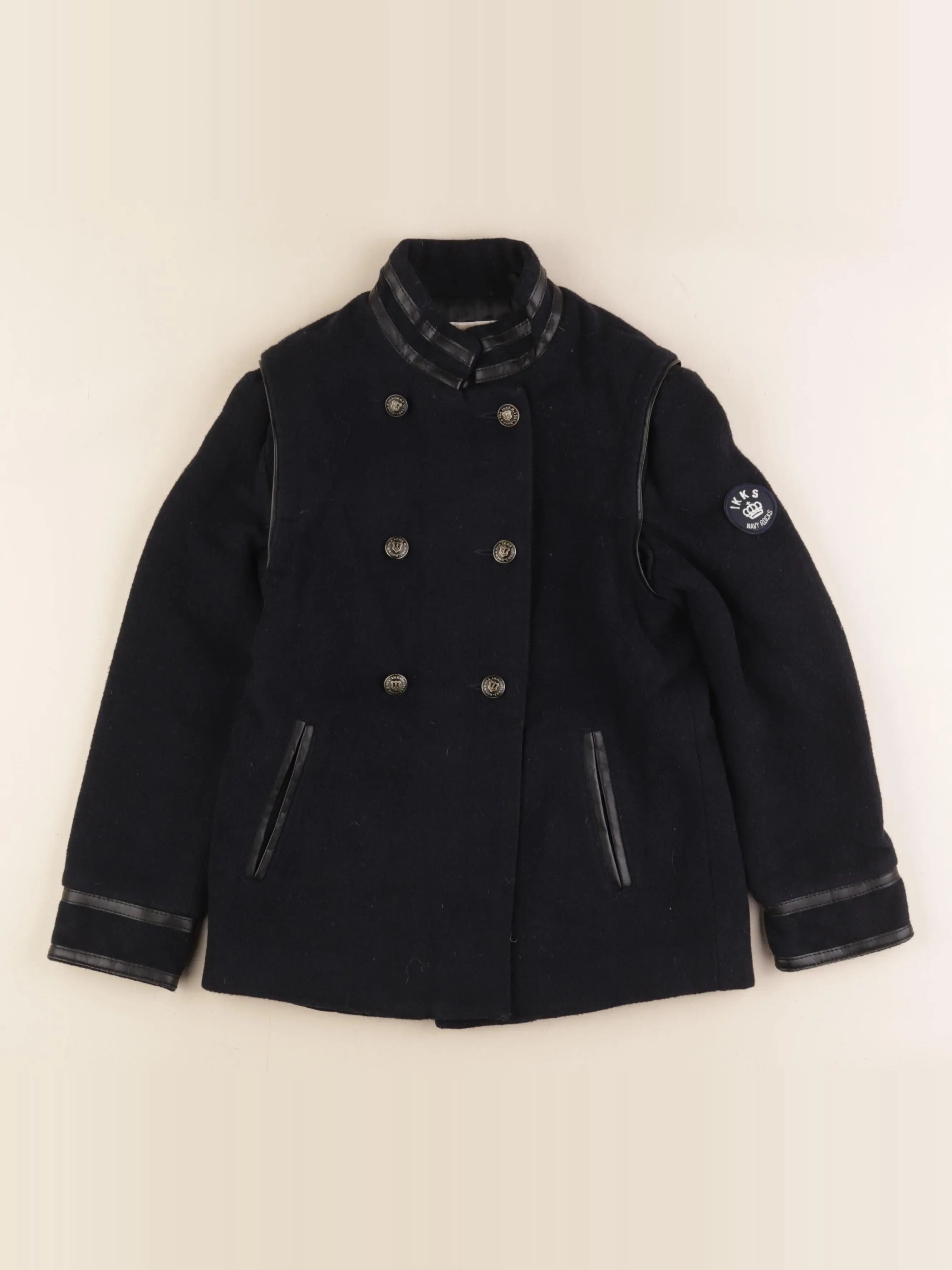 IKKS - manteau bleu - 8 ans