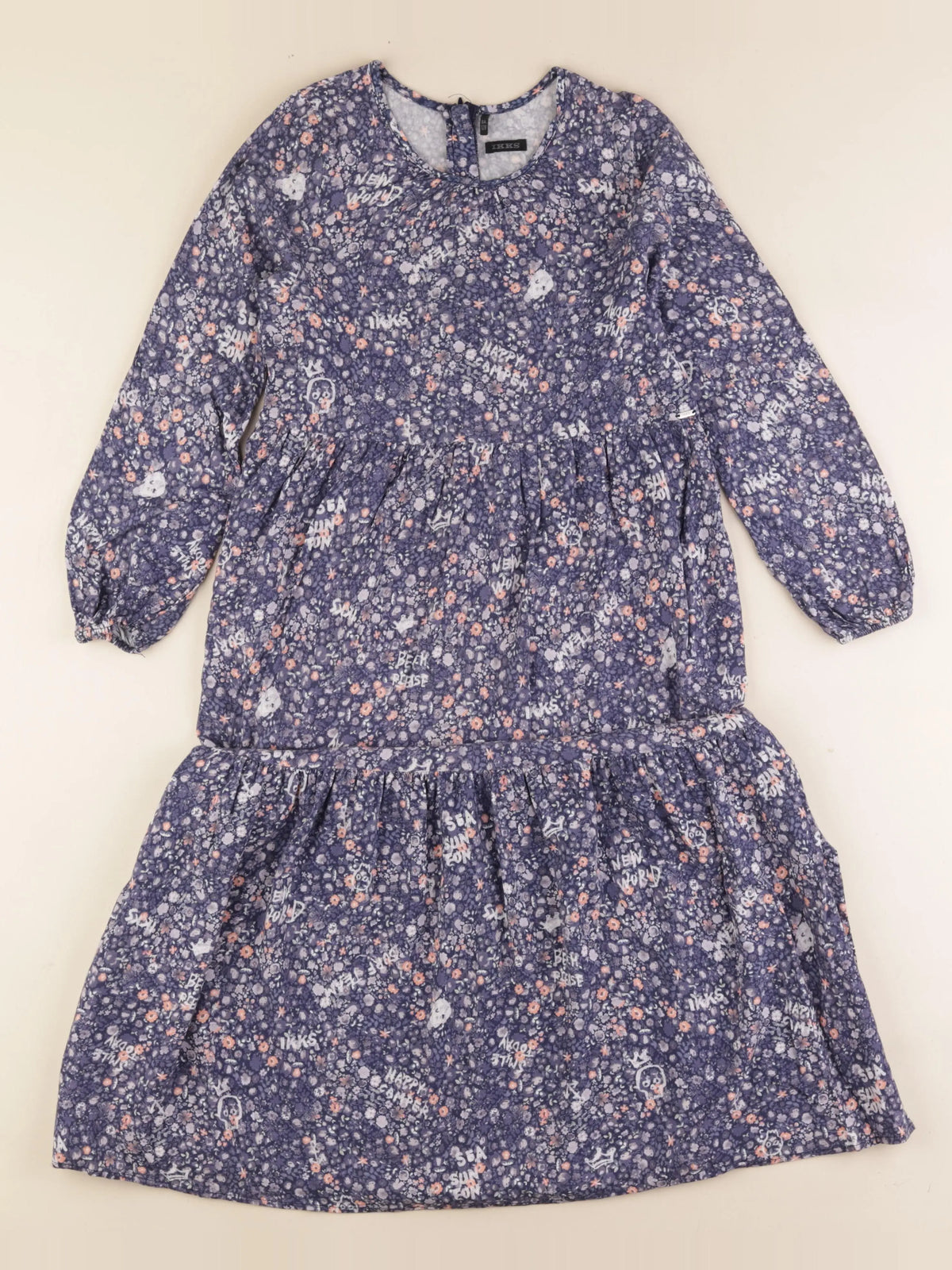 IKKS - robe bleu - 8 ans
