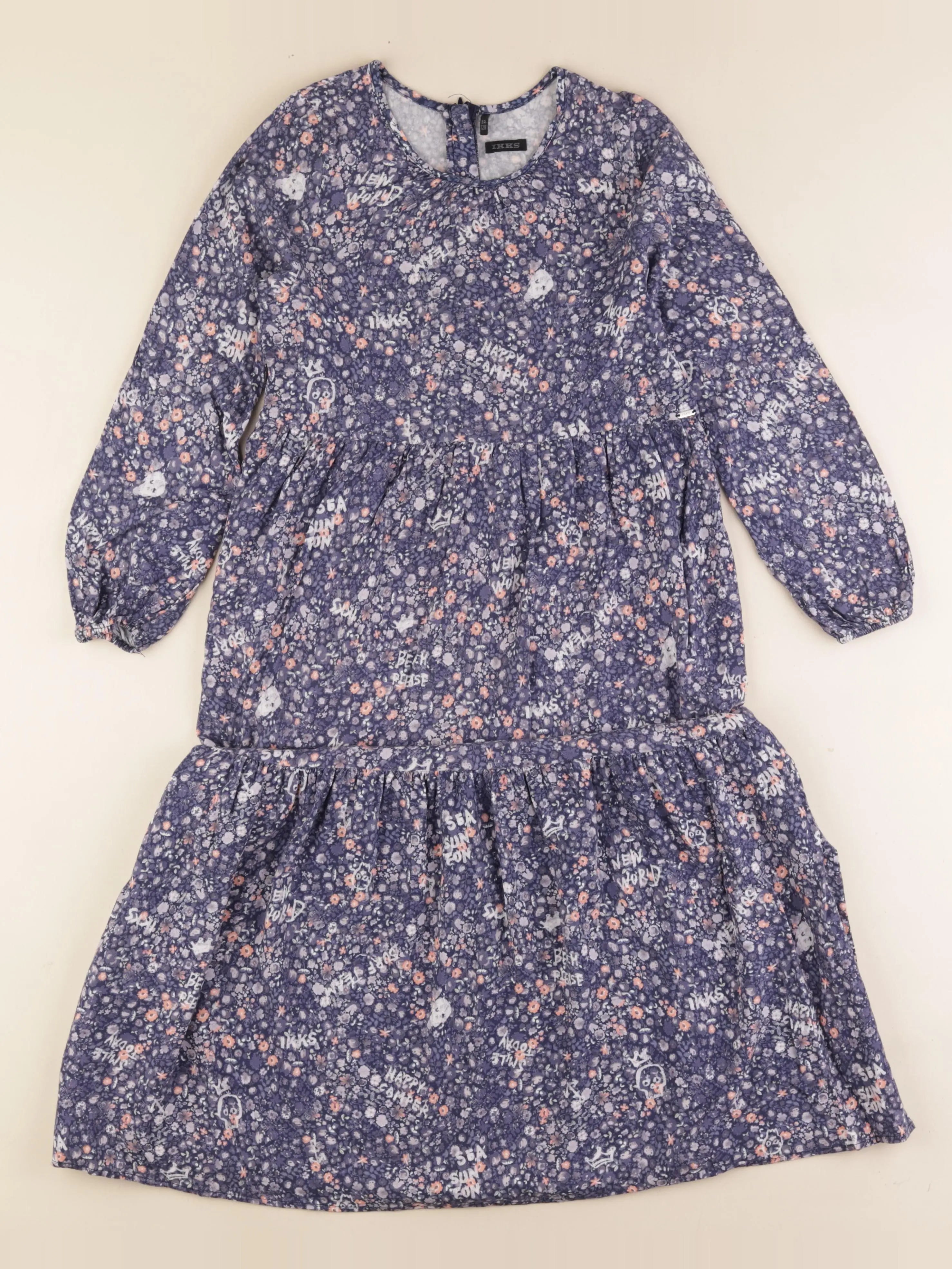 IKKS - robe bleu - 8 ans