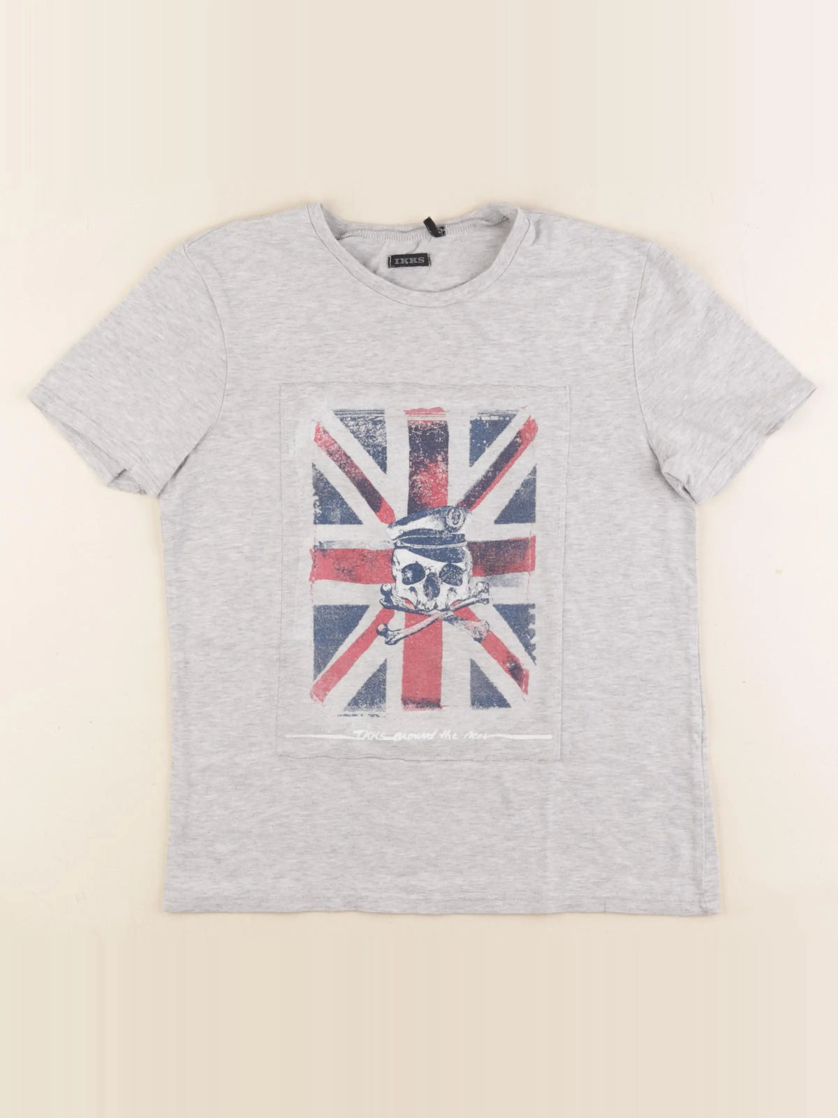 IKKS - tee-shirt gris - 10 ans