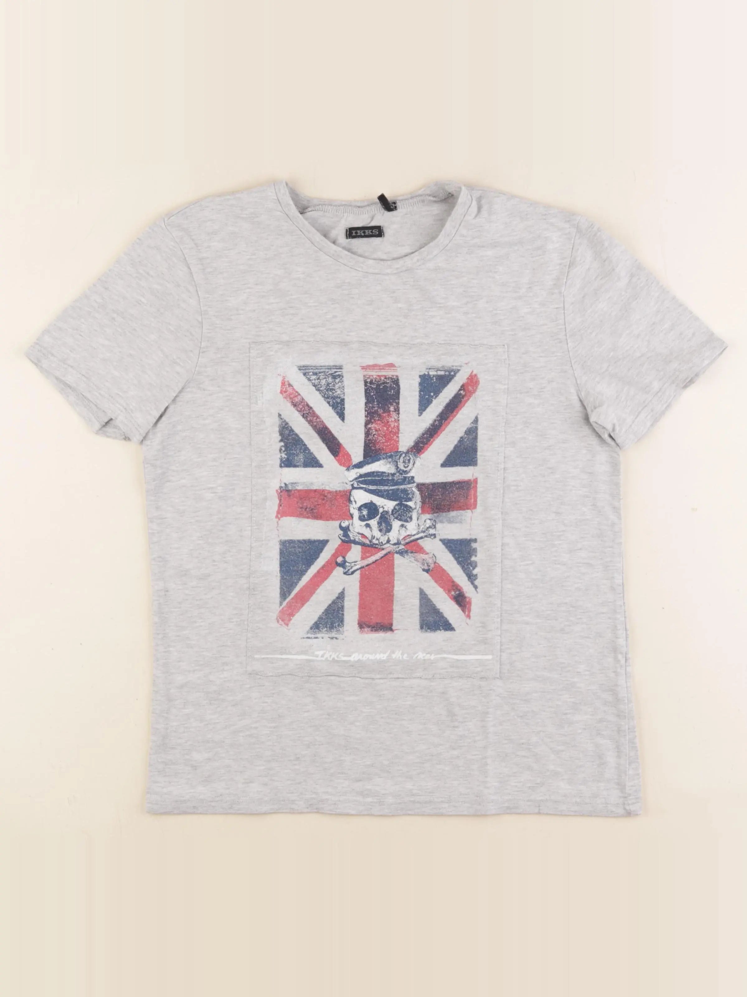 IKKS - tee-shirt gris - 10 ans