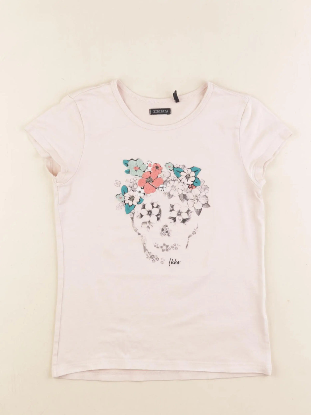 IKKS - tee-shirt rose - 8 ans