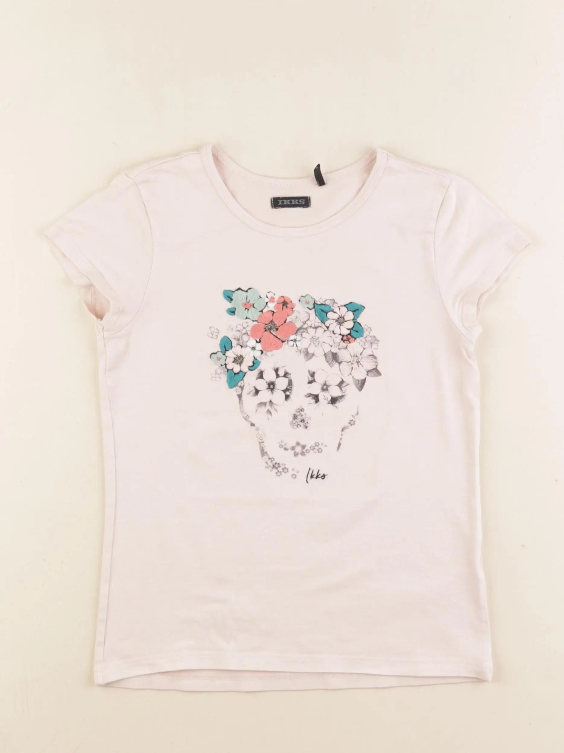 IKKS - tee-shirt rose - 8 ans