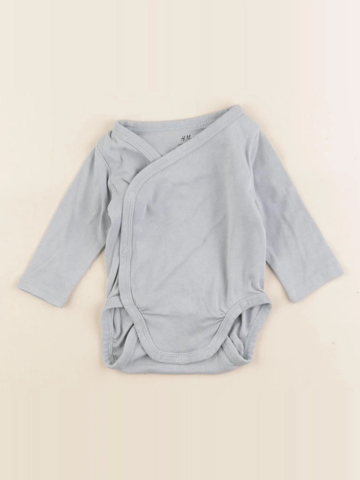 H&M - body bleu - 1/2 mois