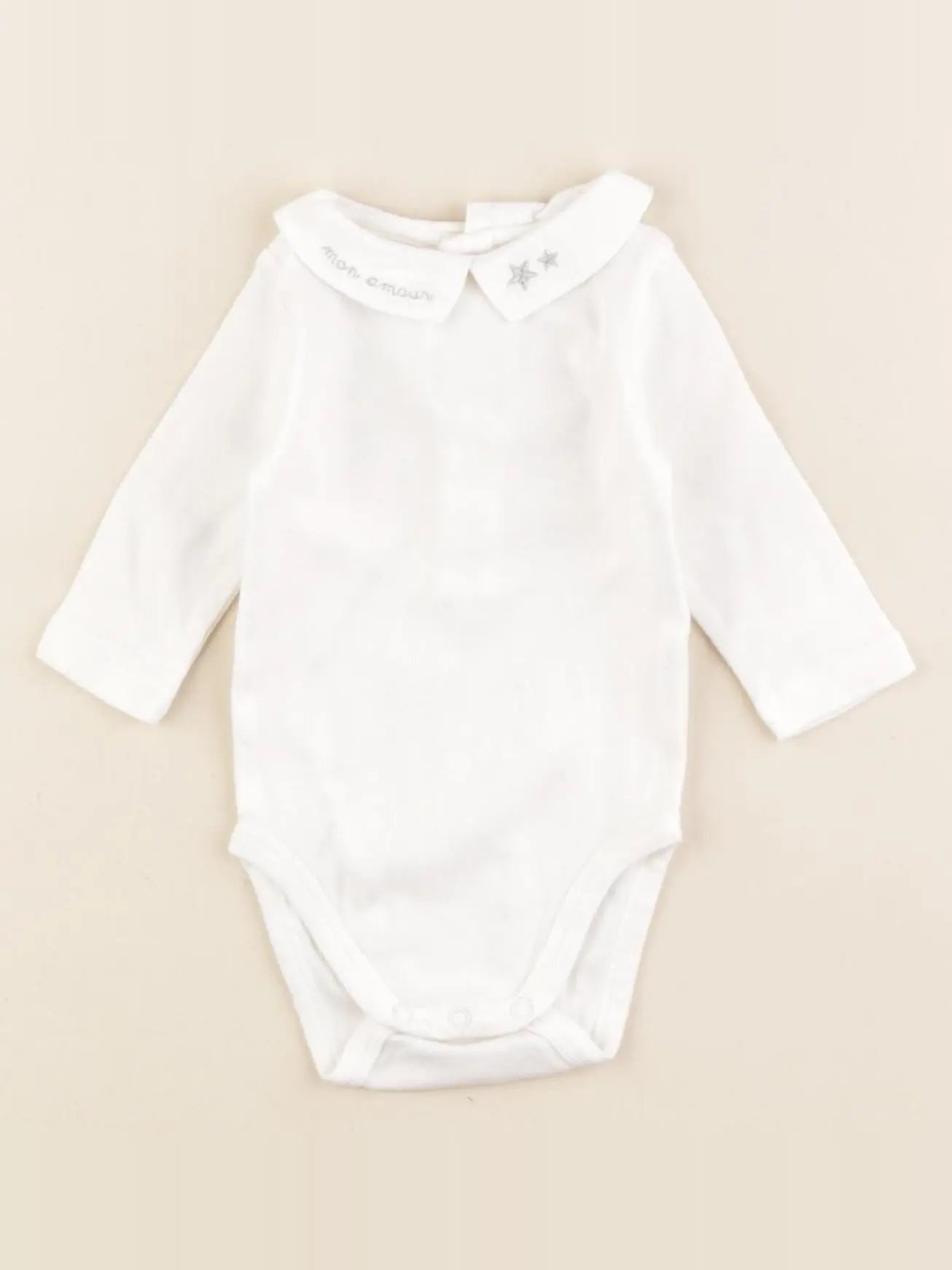 Boutchou - body à col blanc - 1 mois