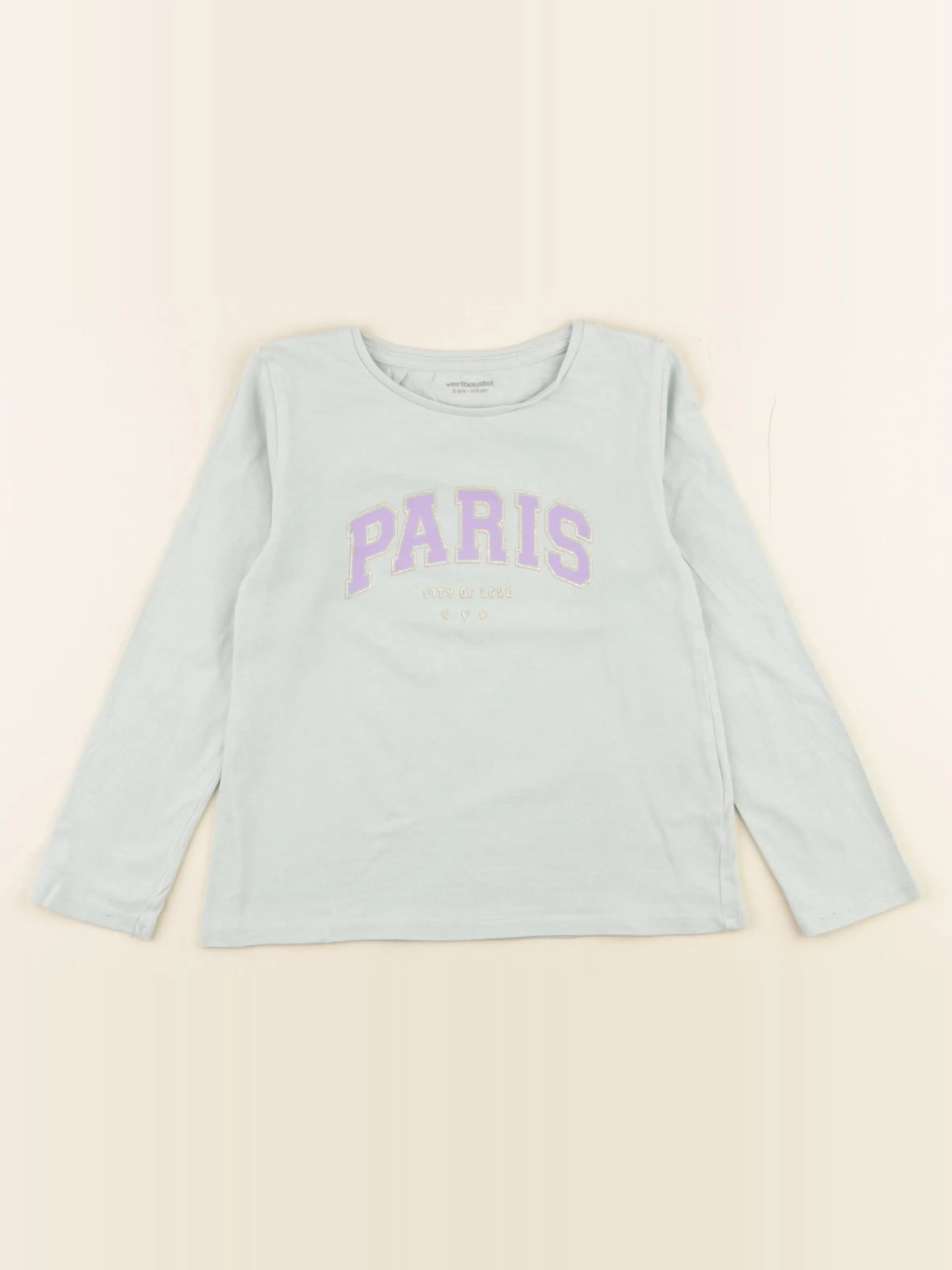 Vertbaudet - tee-shirt vert - 5 ans