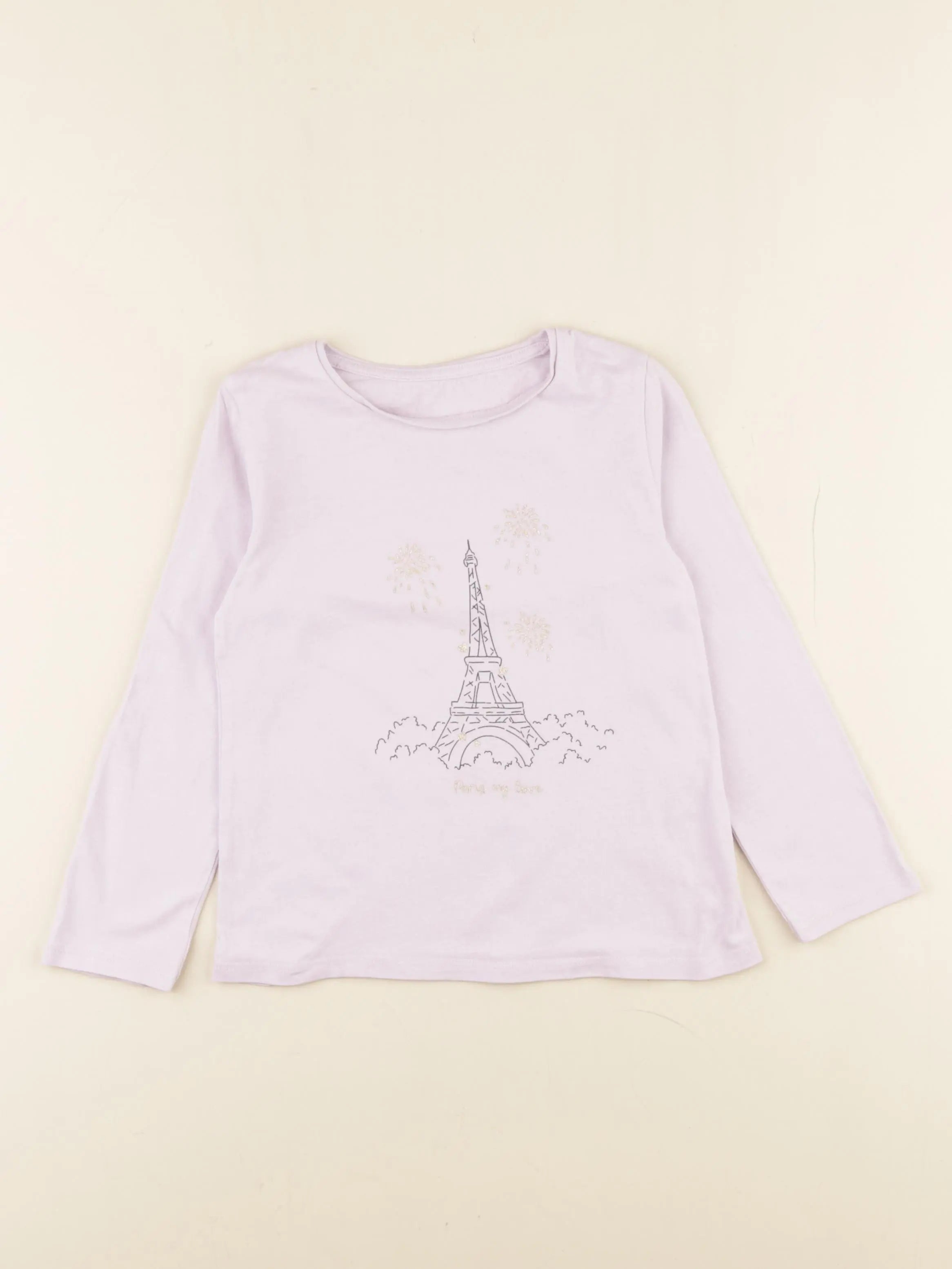 Vertbaudet - tee-shirt rose - 5 ans