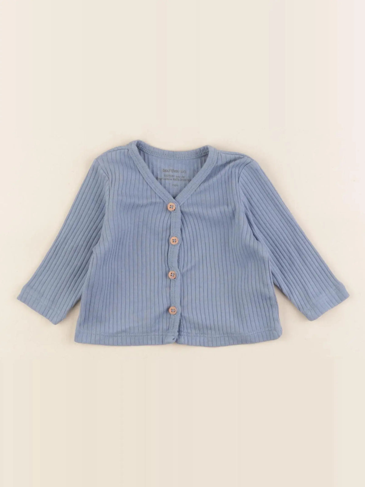 Boutchou - tee-shirt bleu - 1 mois
