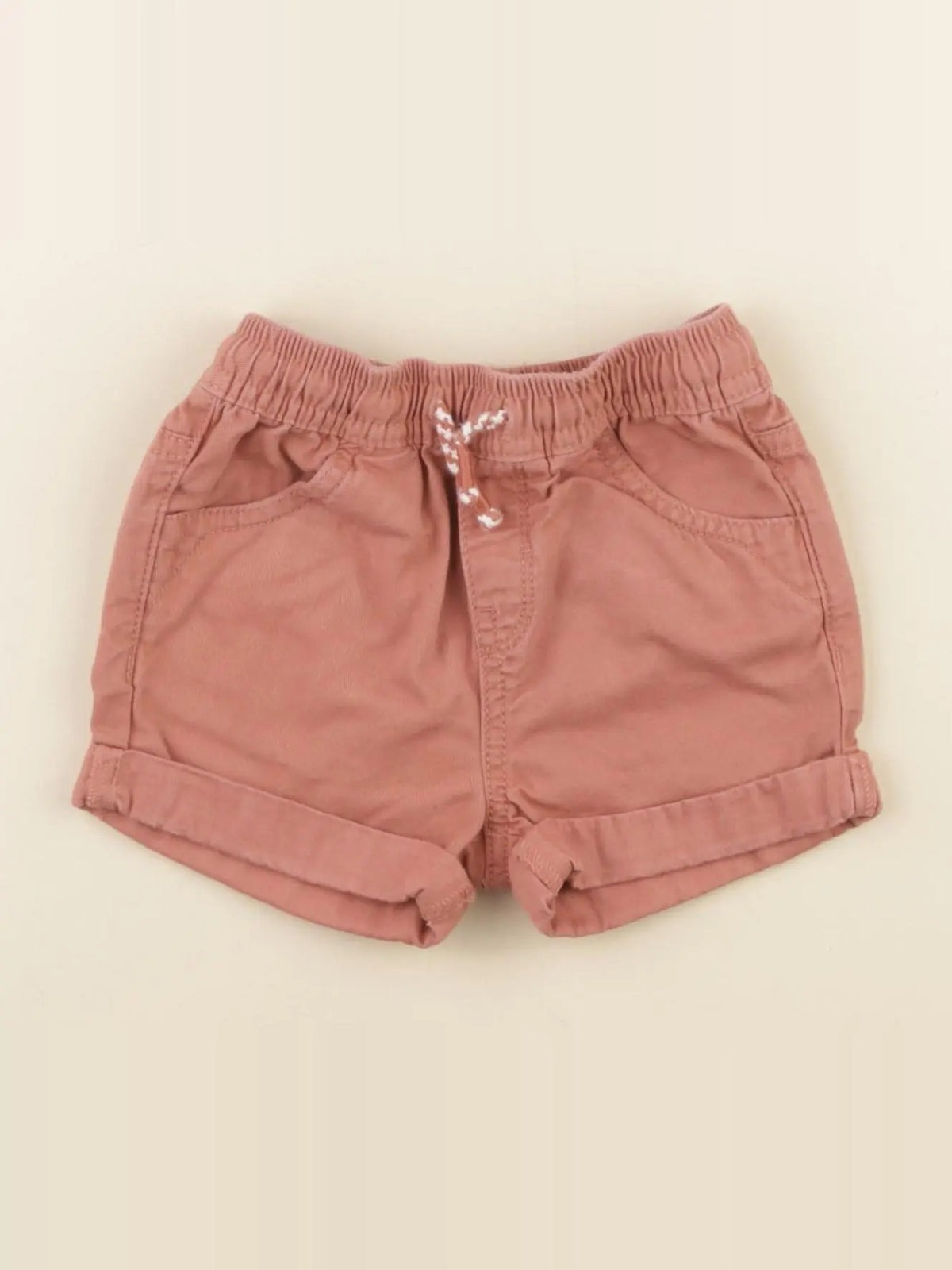 Vertbaudet - short rouge - 12 mois