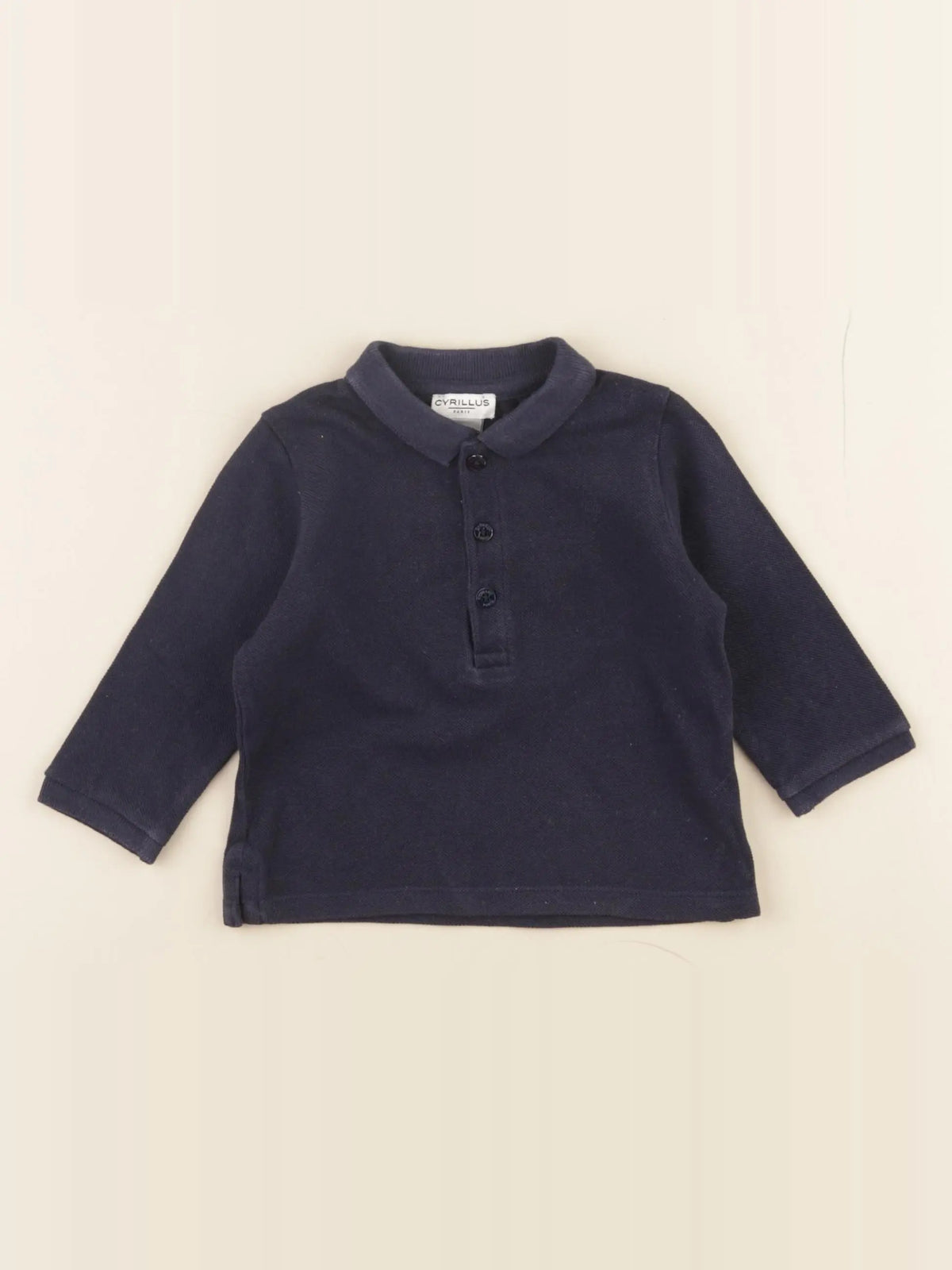 Cyrillus - polo bleu - 9 mois
