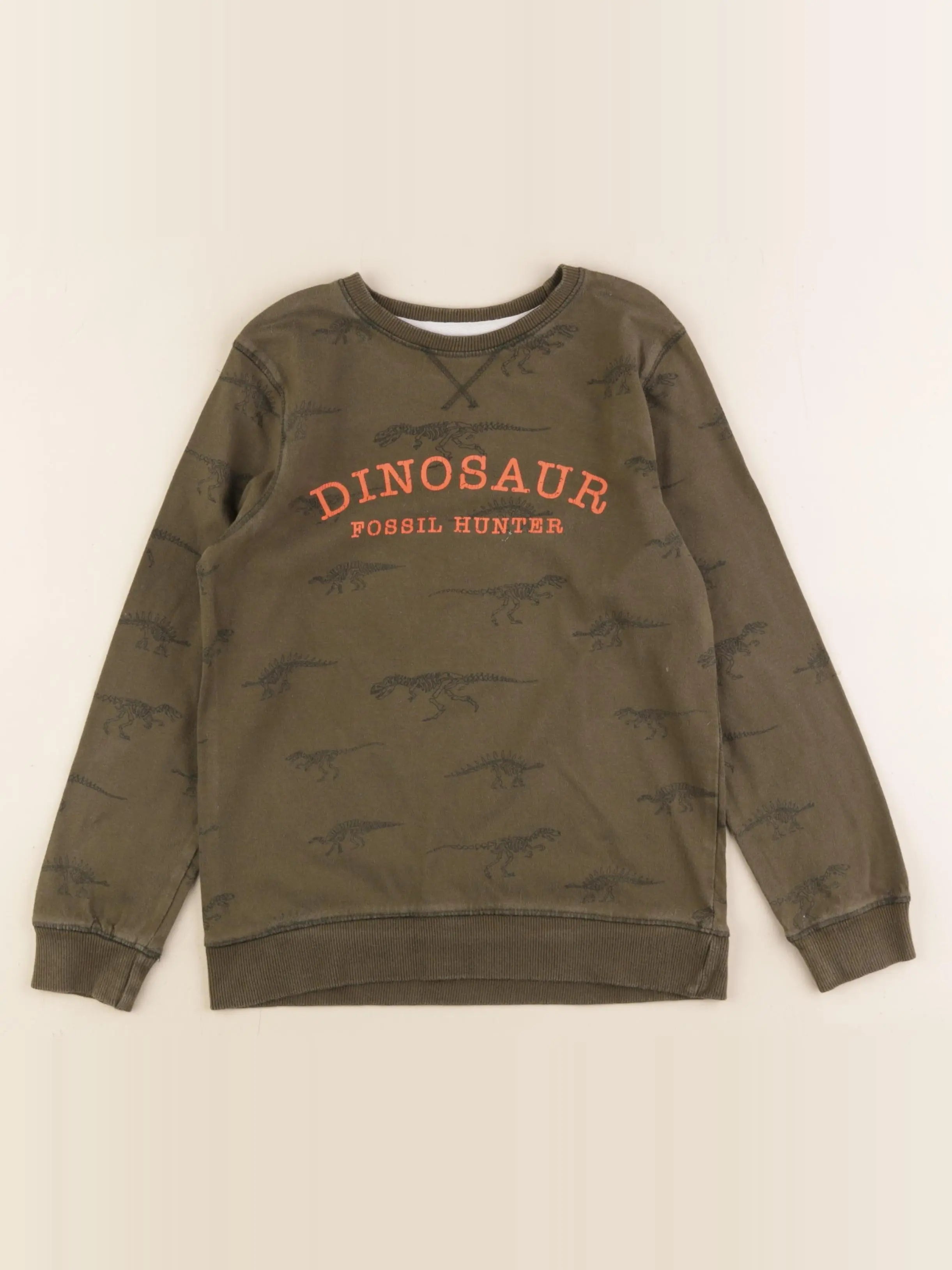 Vertbaudet - sweat vert - 8 ans