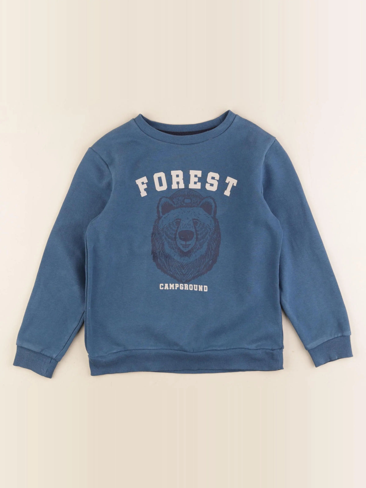 Vertbaudet - sweat bleu - 8 ans