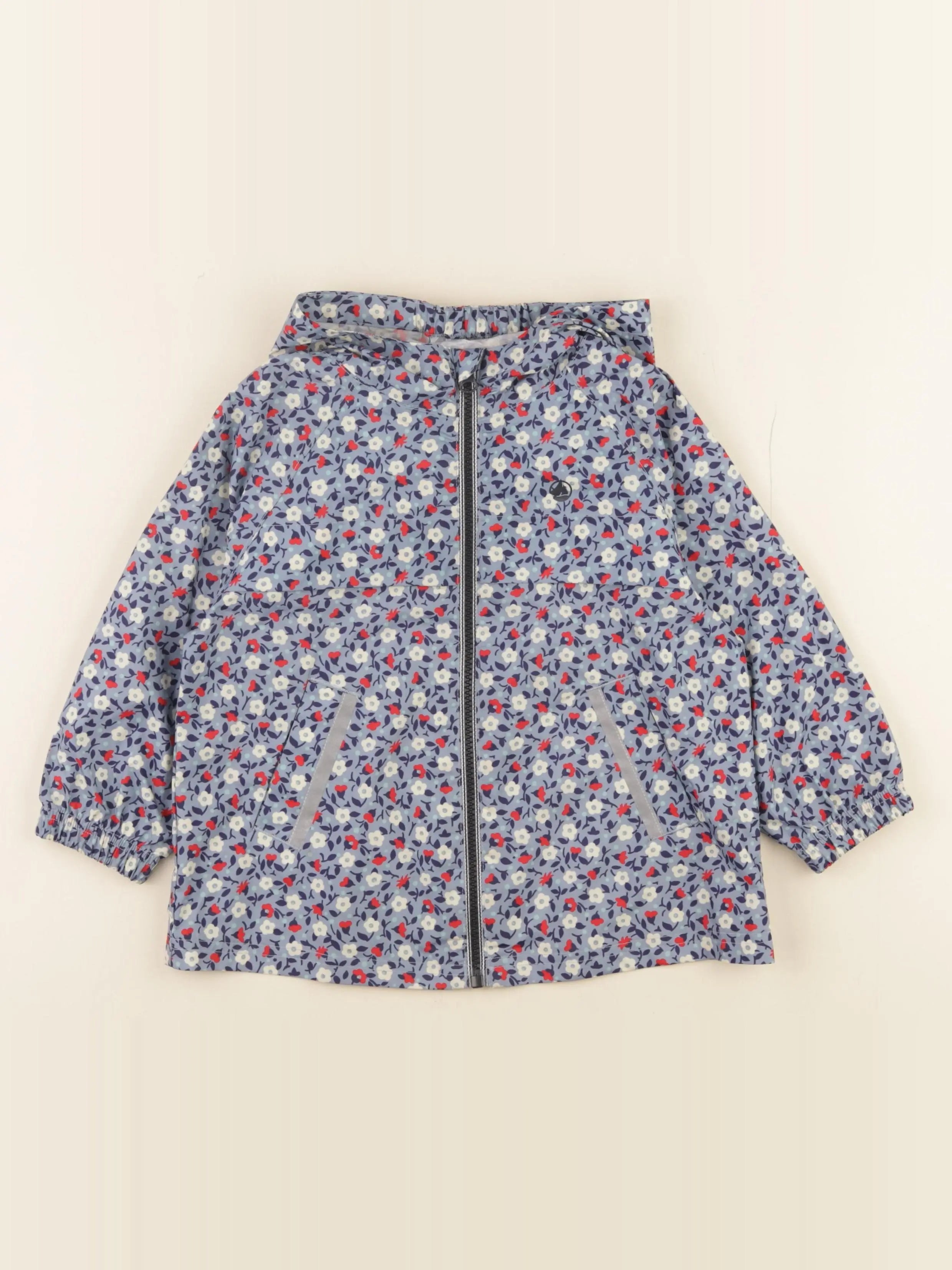 Petit Bateau - coupe-vent bleu - 3 ans