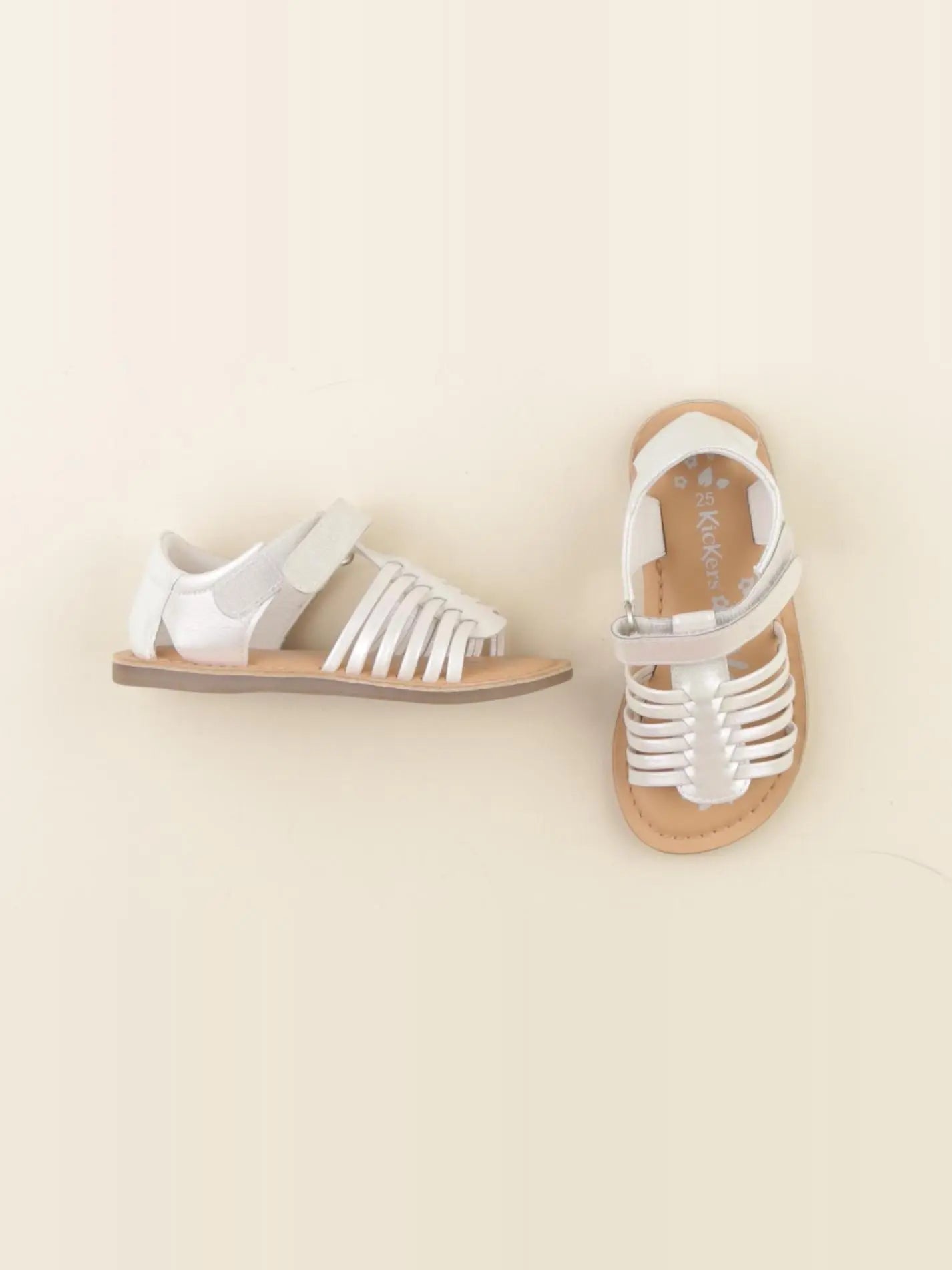 Kickers - sandales argent - pointure 25