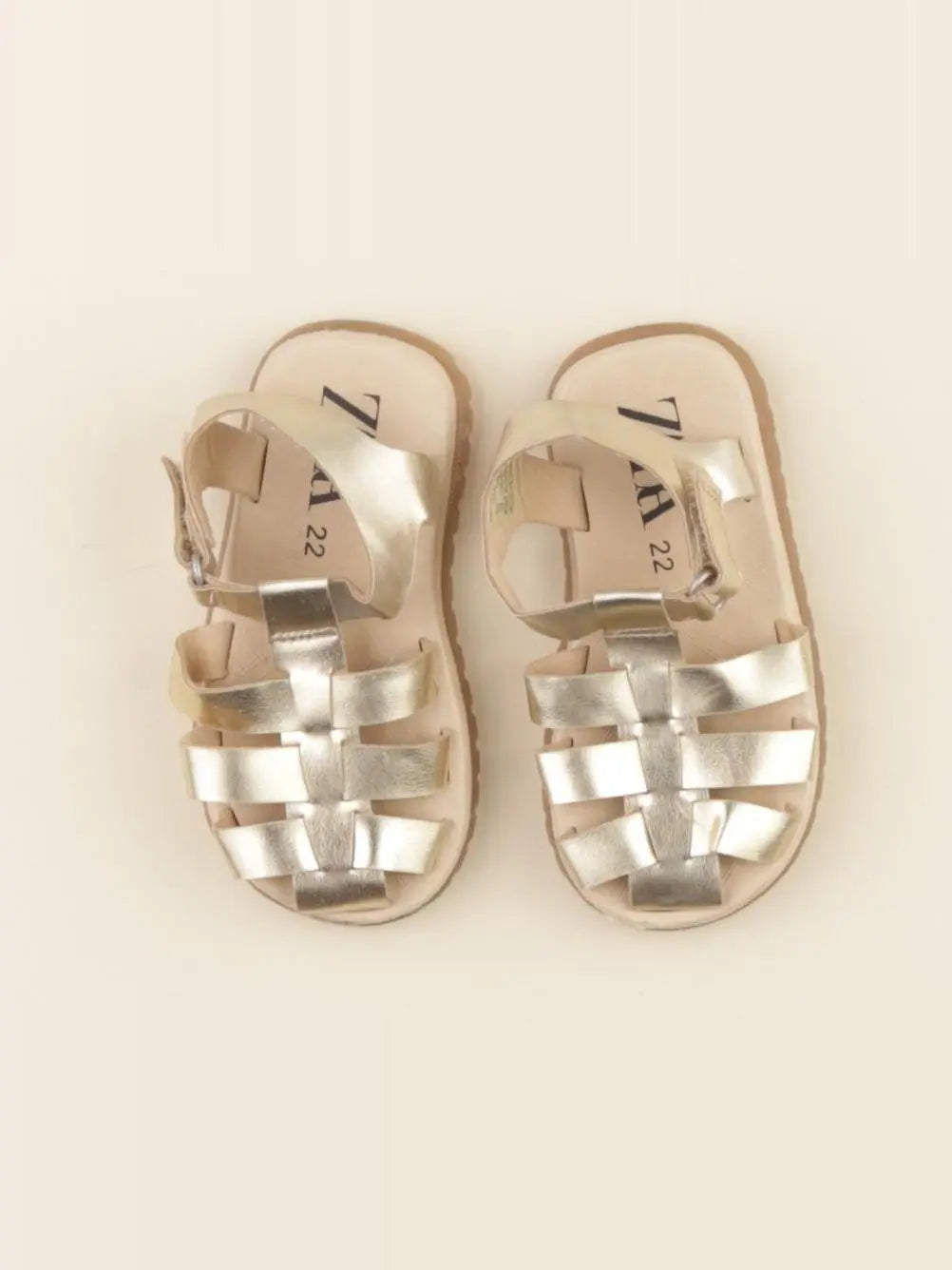 Zara - sandales or - pointure 22