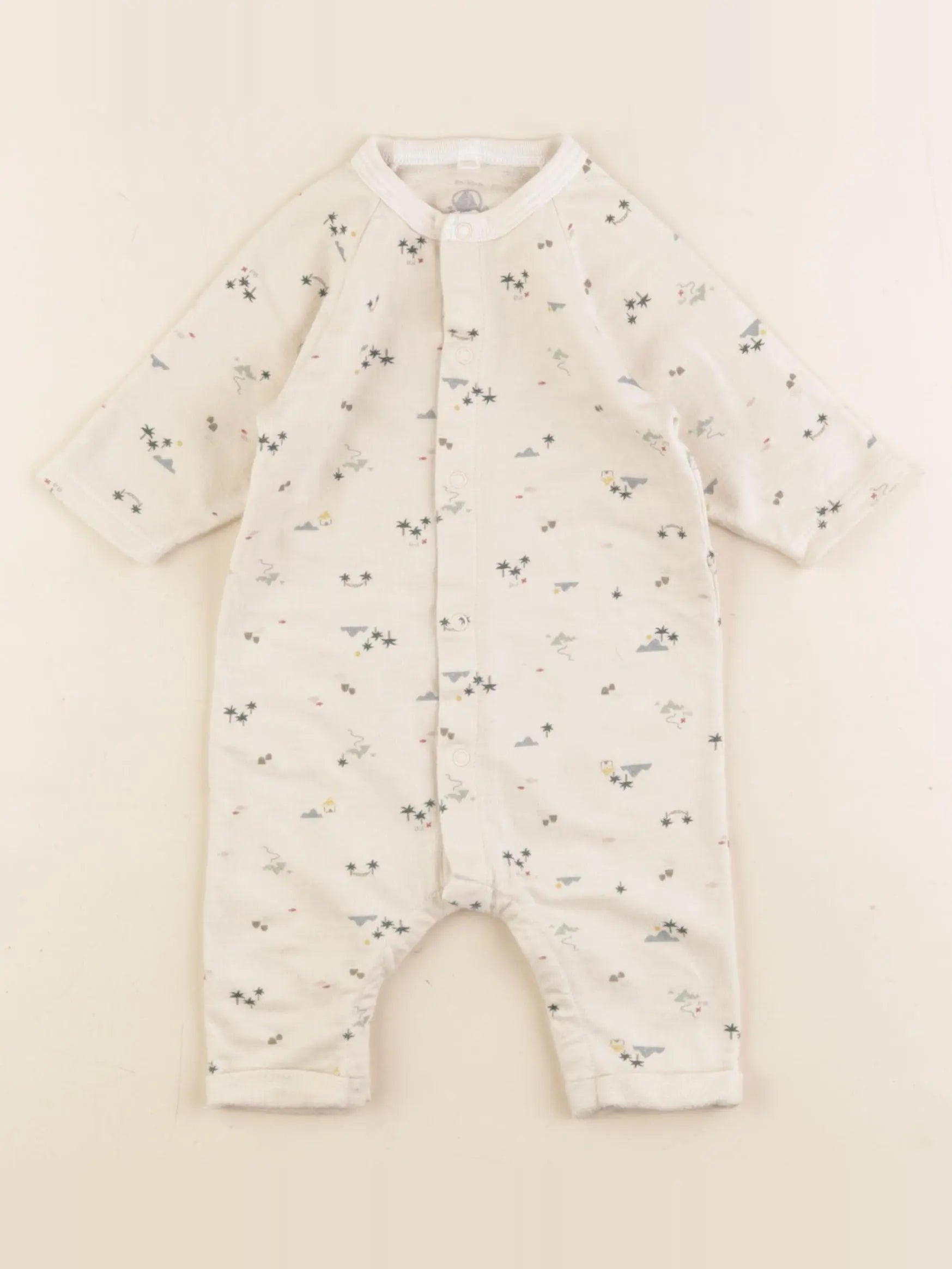 Petit Bateau - combinaison beige - 2/3 mois