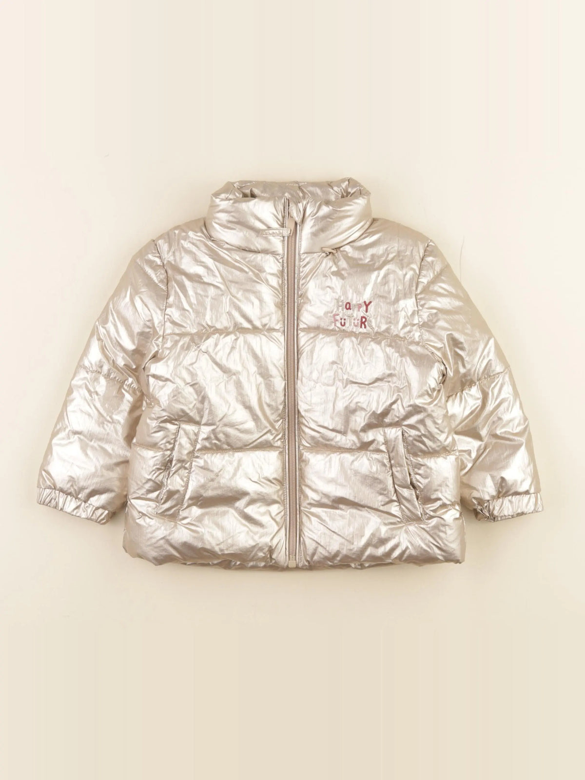 Vertbaudet - doudoune or - 3 ans