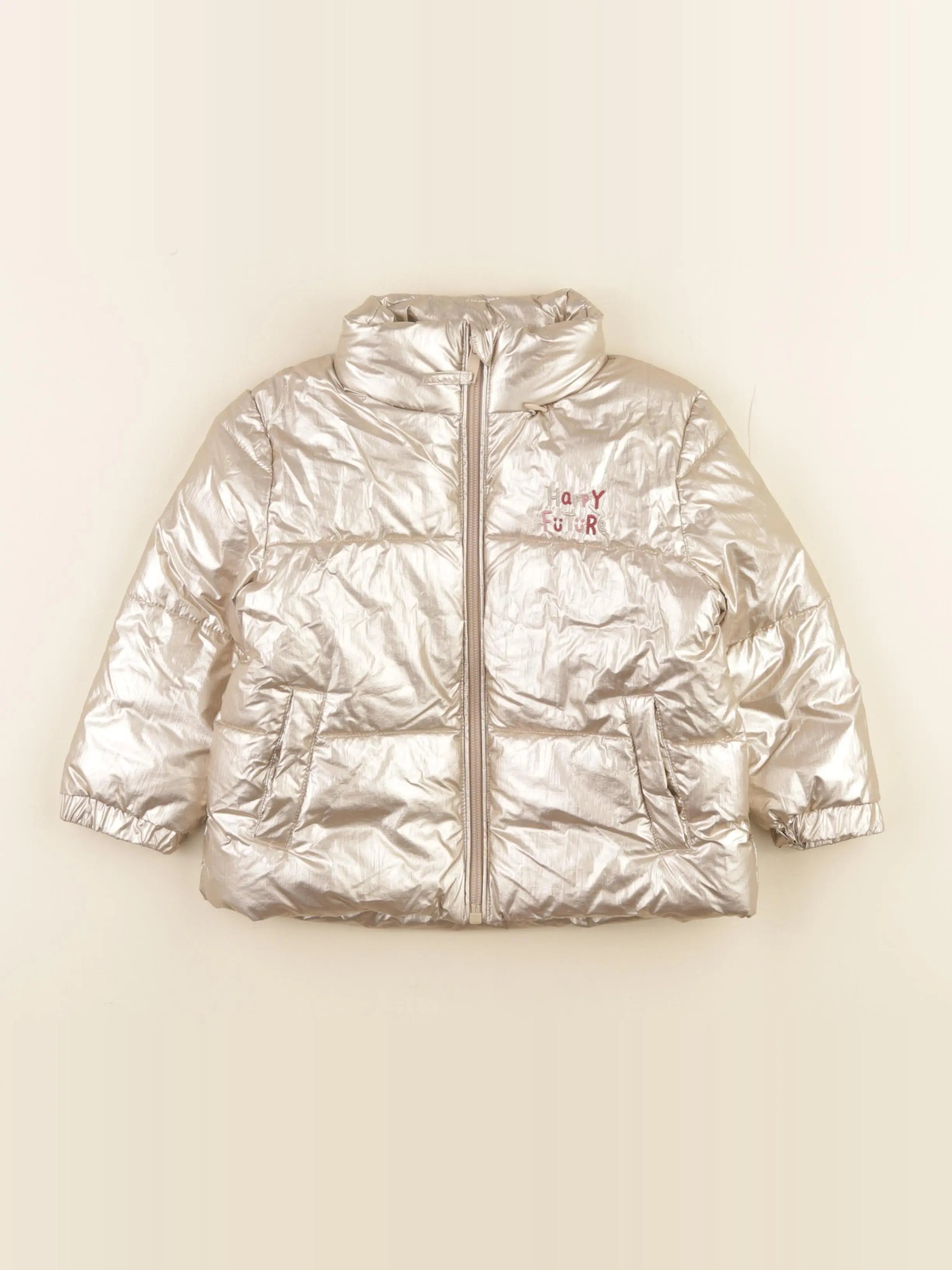 Vertbaudet - doudoune or - 3 ans