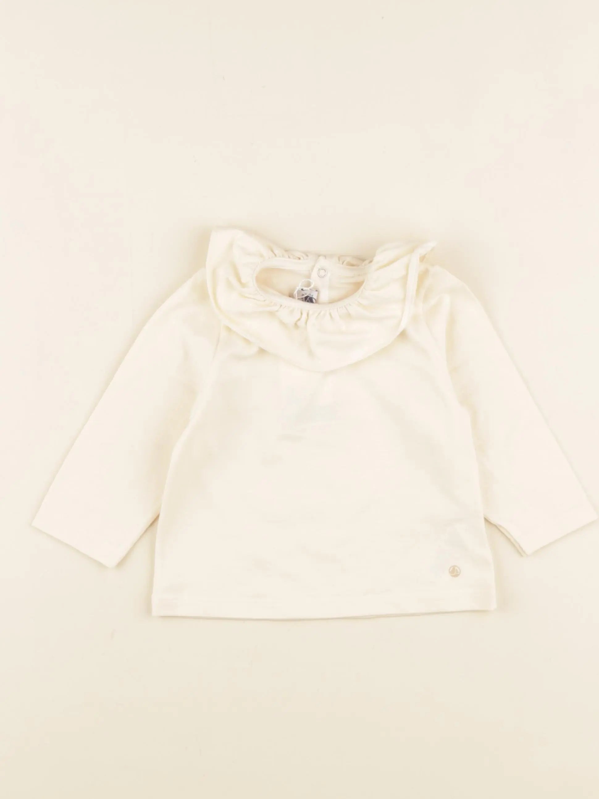 Petit Bateau - tee-shirt beige - 6 mois