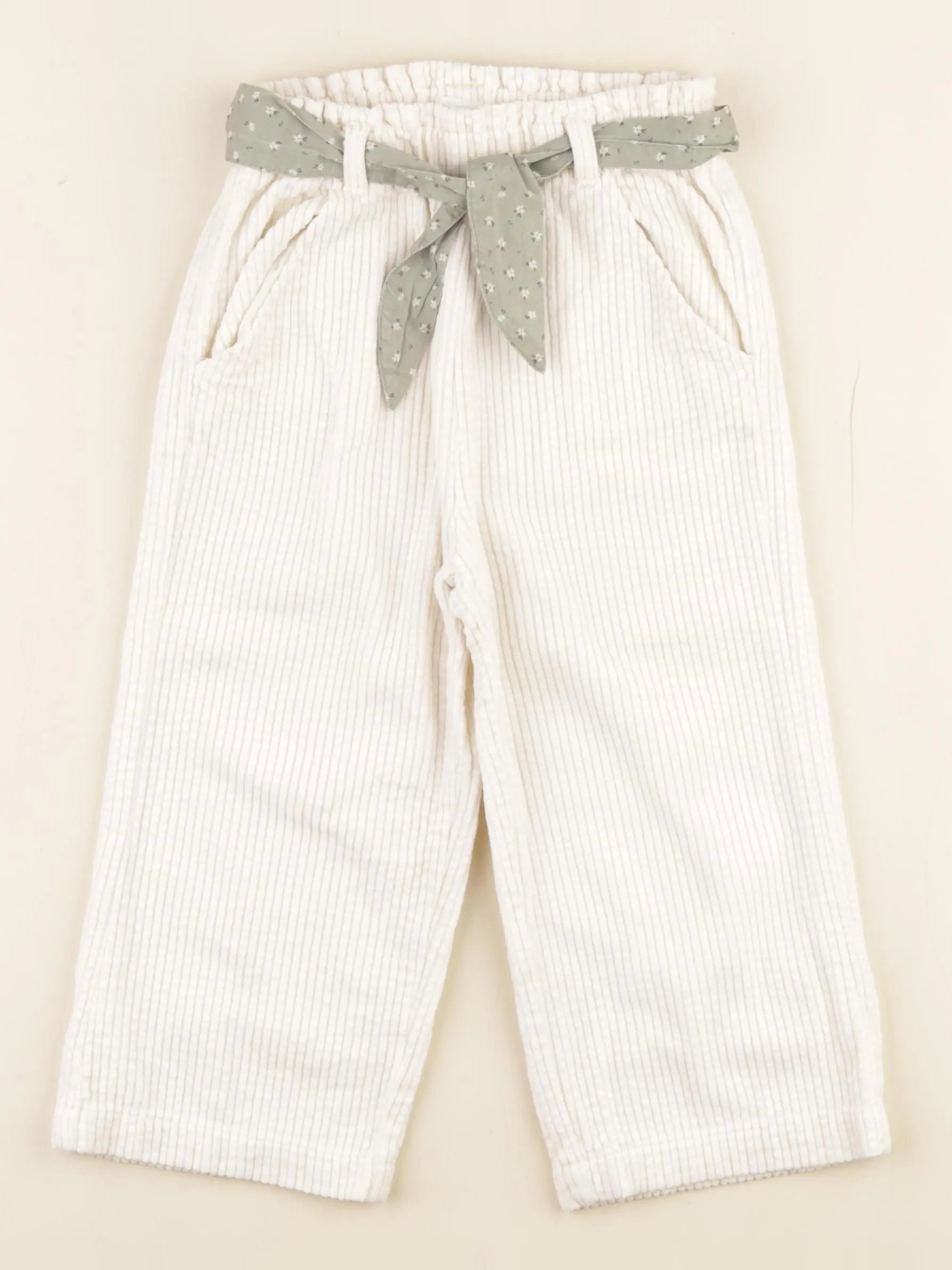 Vertbaudet - pantalon beige - 36 mois