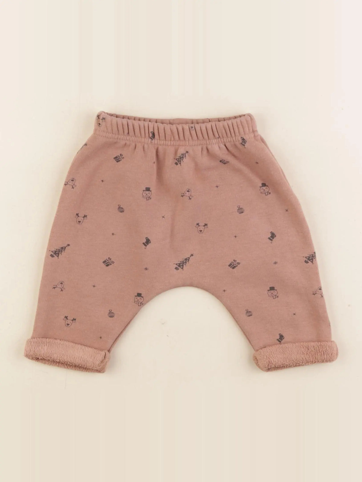 Vertbaudet - pantalon marron - 3 mois