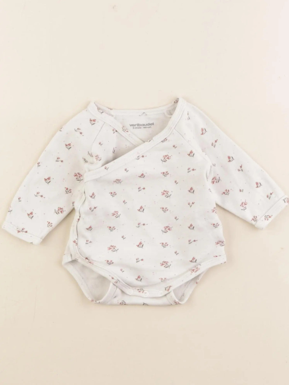 Vertbaudet - body gris - 3 mois