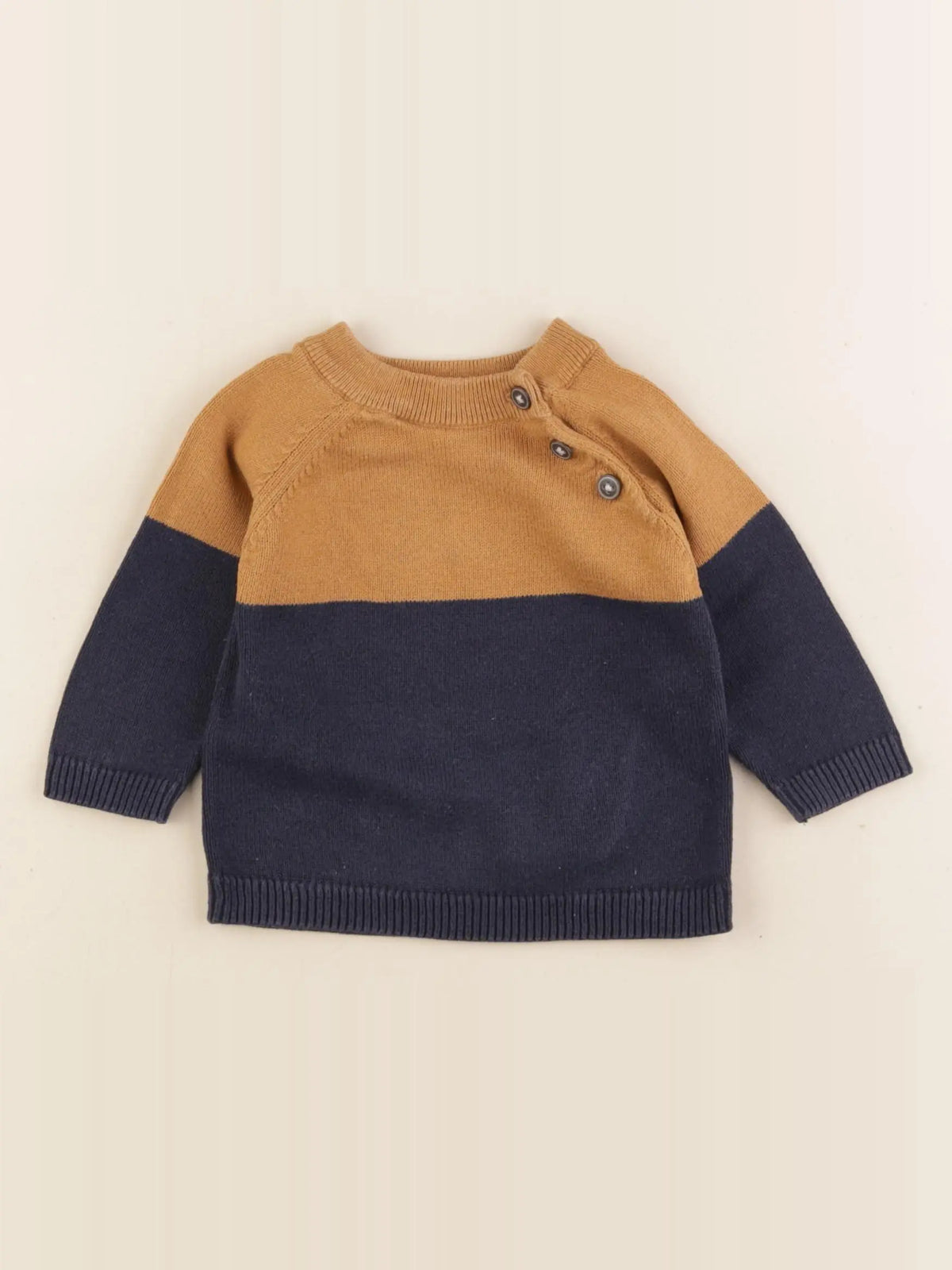 Vertbaudet - pull bleu - 9 mois