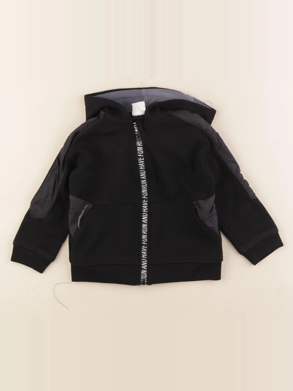 Zara - sweat noir - 18/24 mois