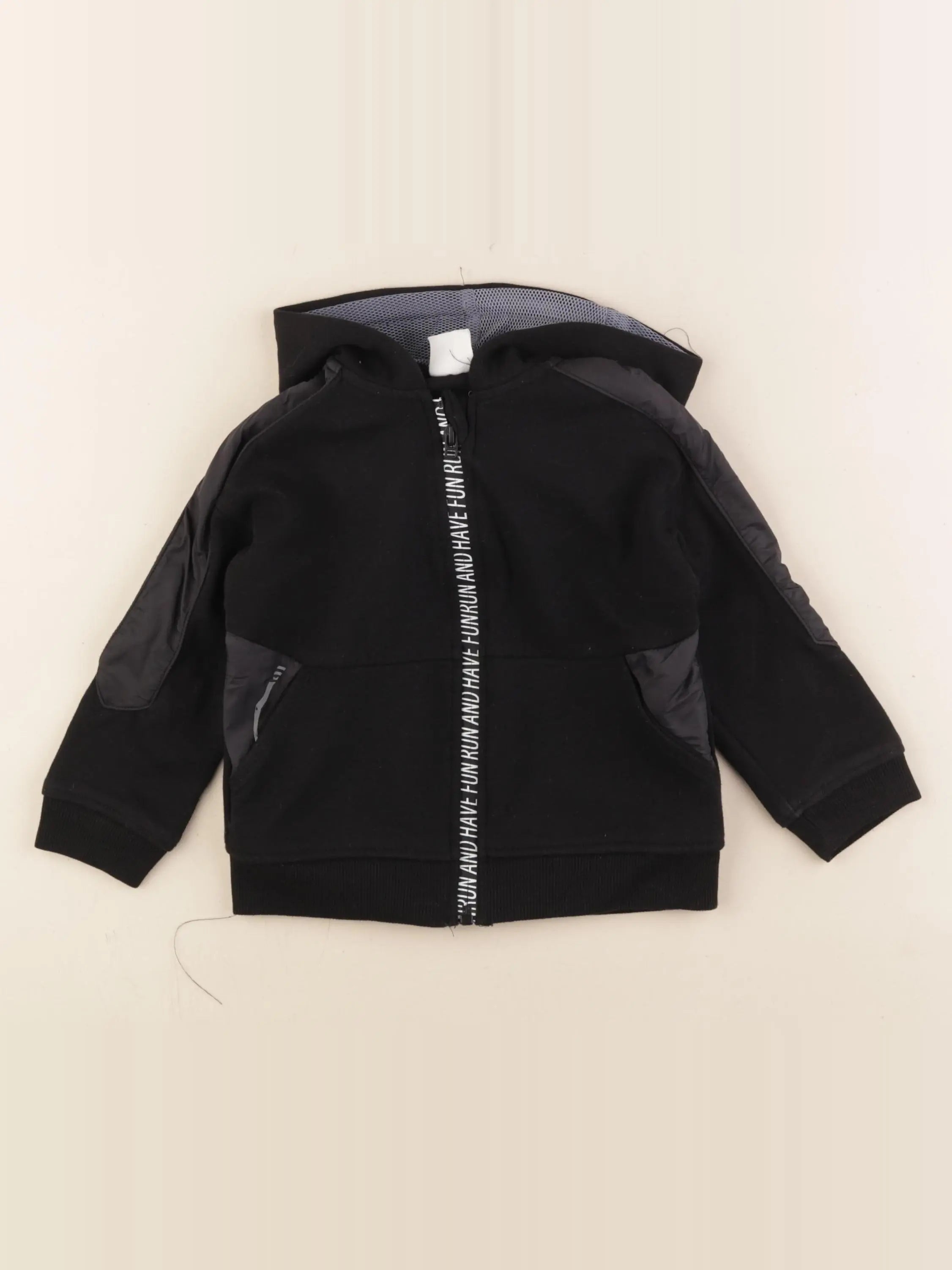 Zara - sweat noir - 18/24 mois