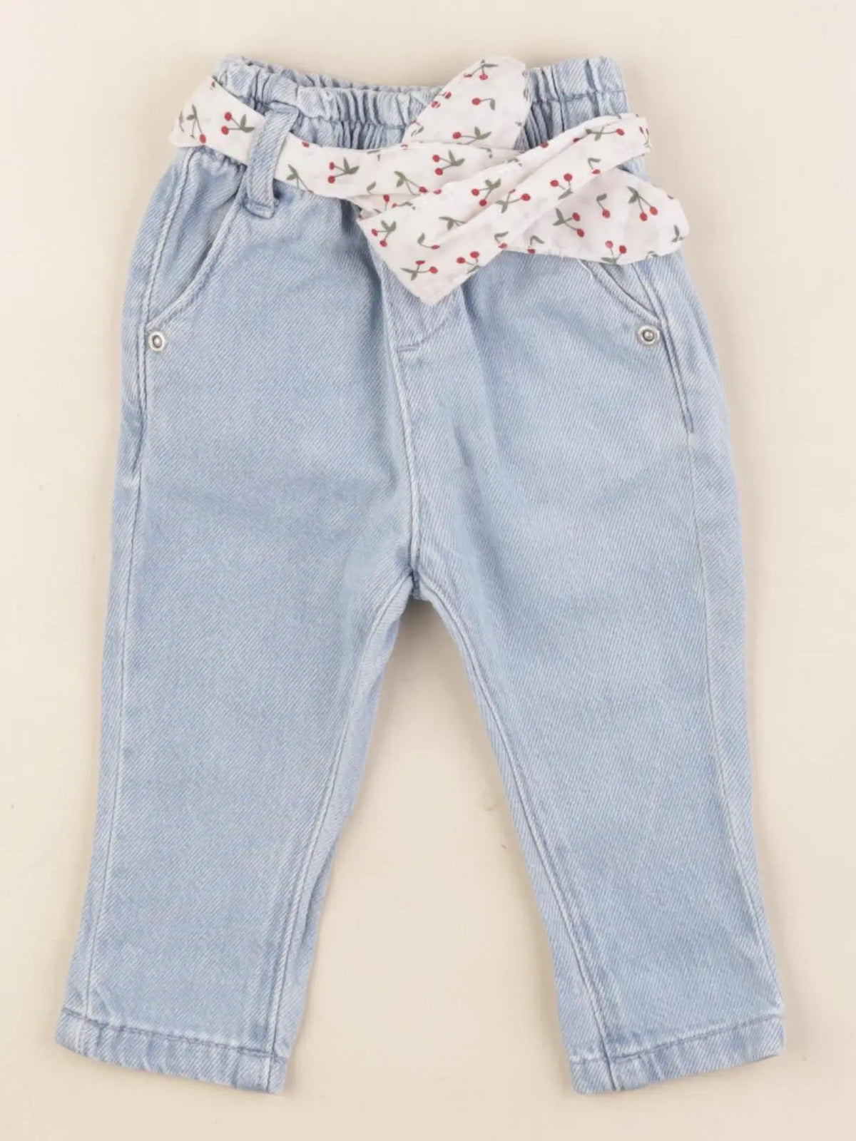 Vertbaudet - pantalon bleu - 3 mois