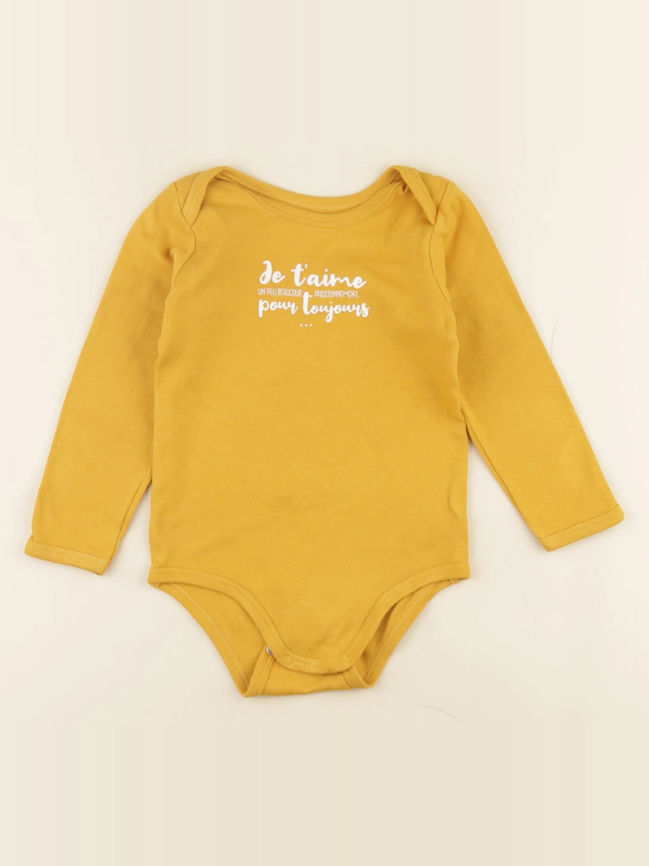 Vertbaudet - body jaune - 36 mois