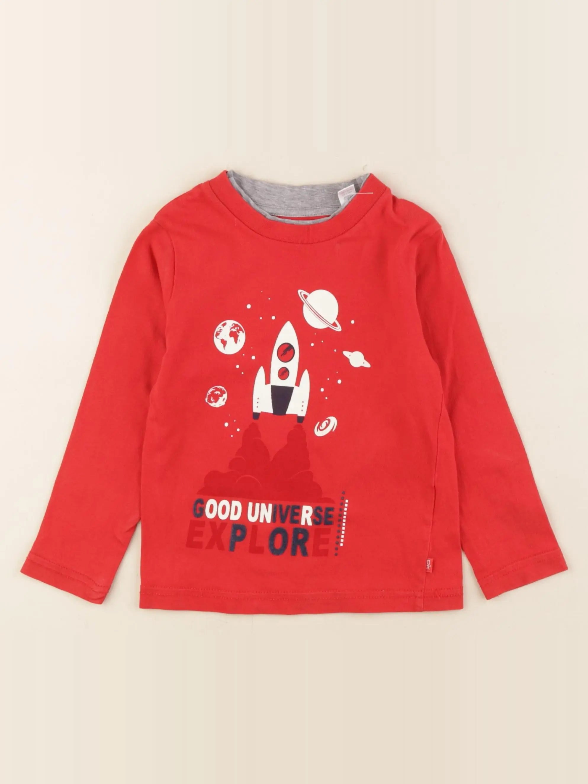 Okaidi - tee-shirt rouge - 3 ans
