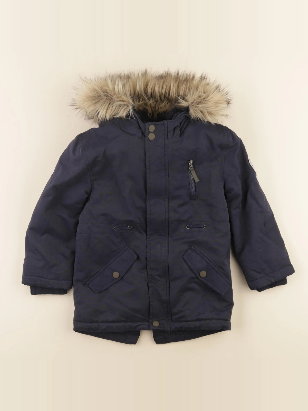 Vertbaudet - parka bleu - 6 ans