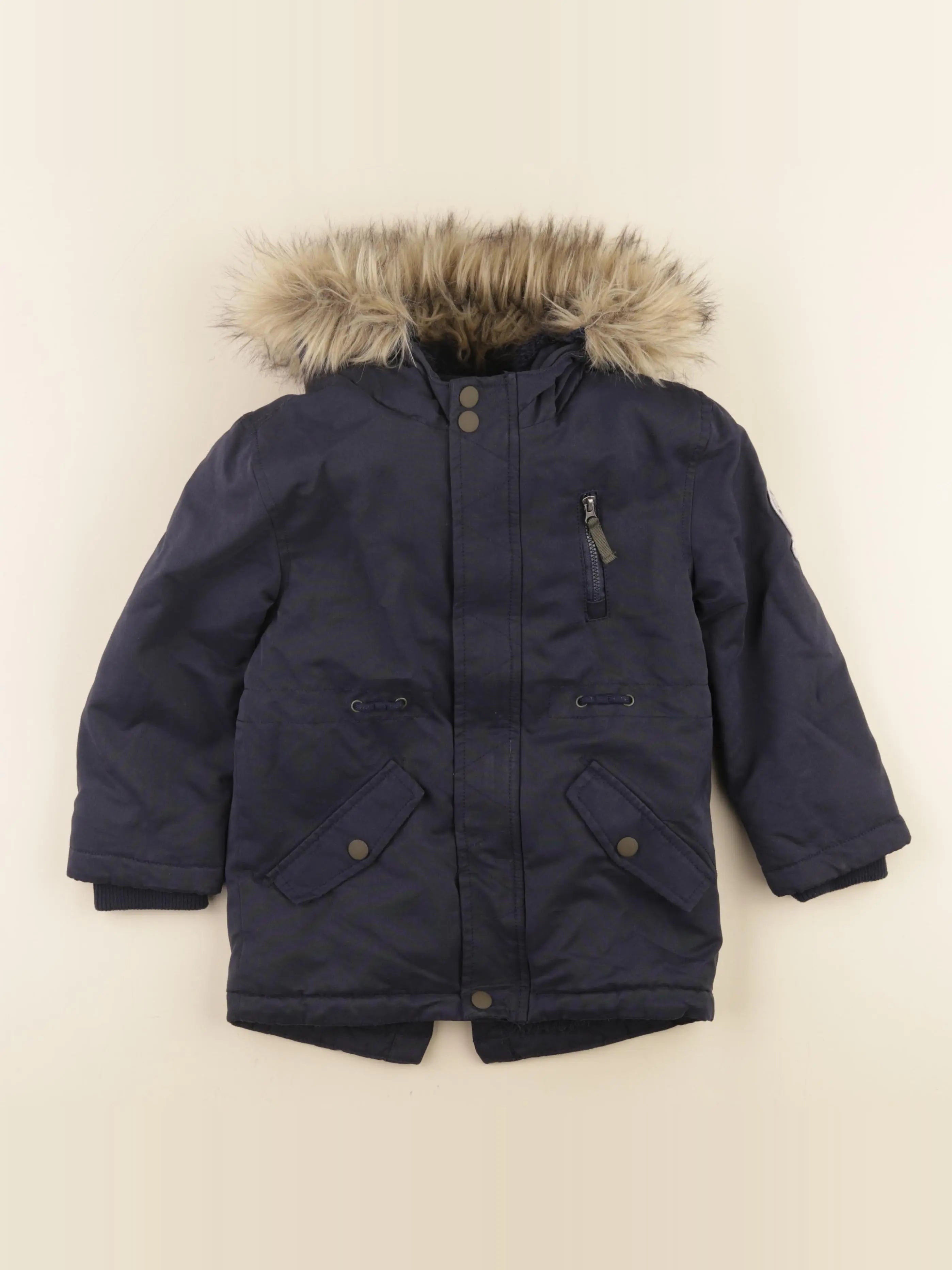 Vertbaudet - parka bleu - 6 ans