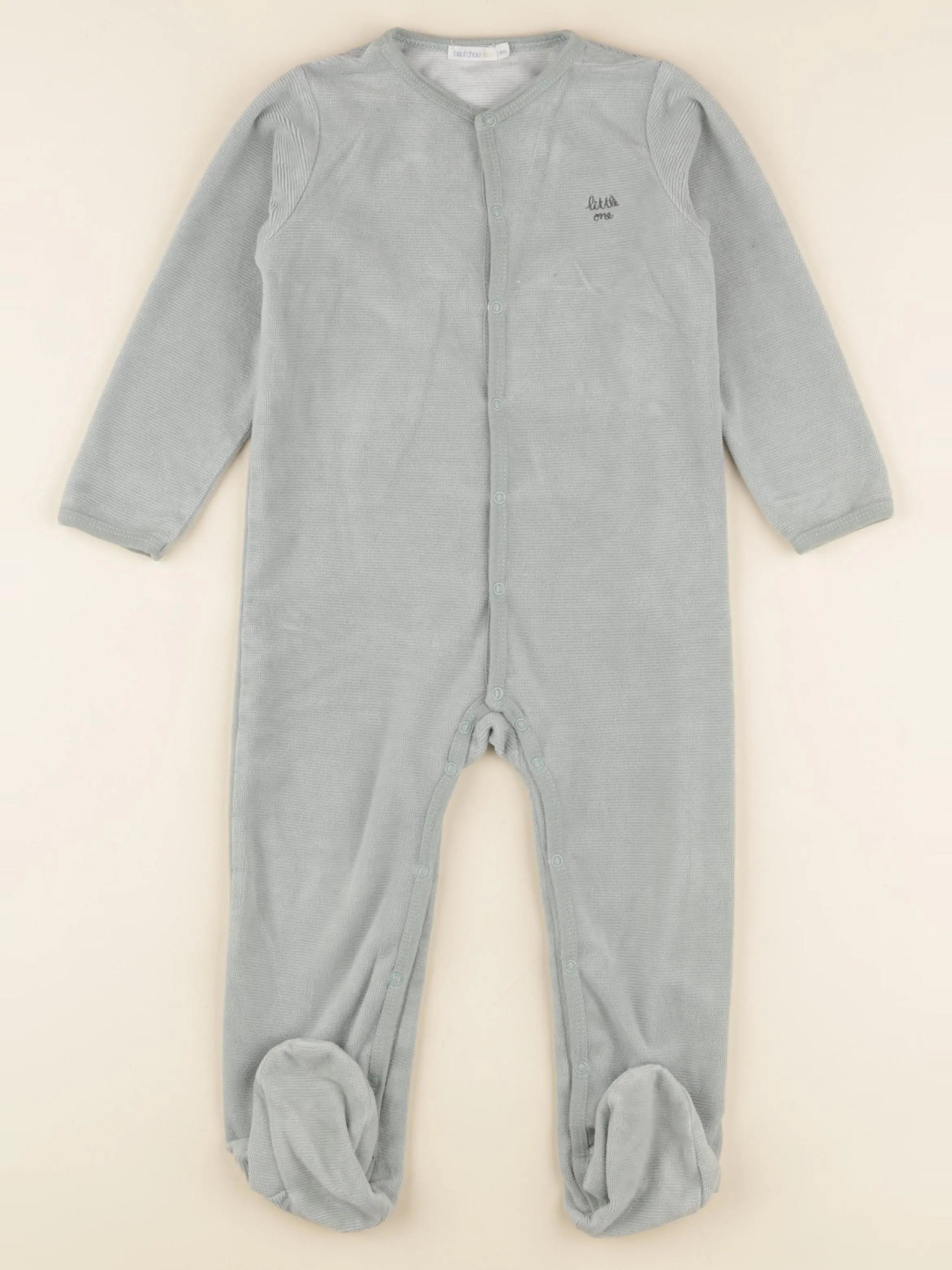 Boutchou - pyjama velours vert - 24 mois