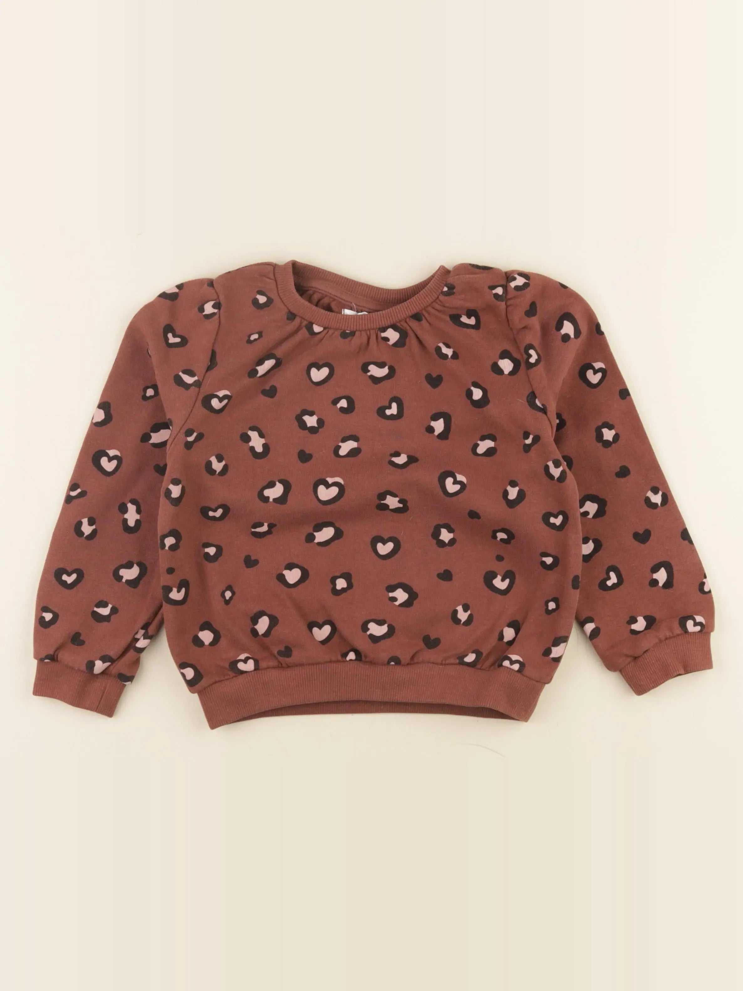Vertbaudet - sweat marron - 4 ans