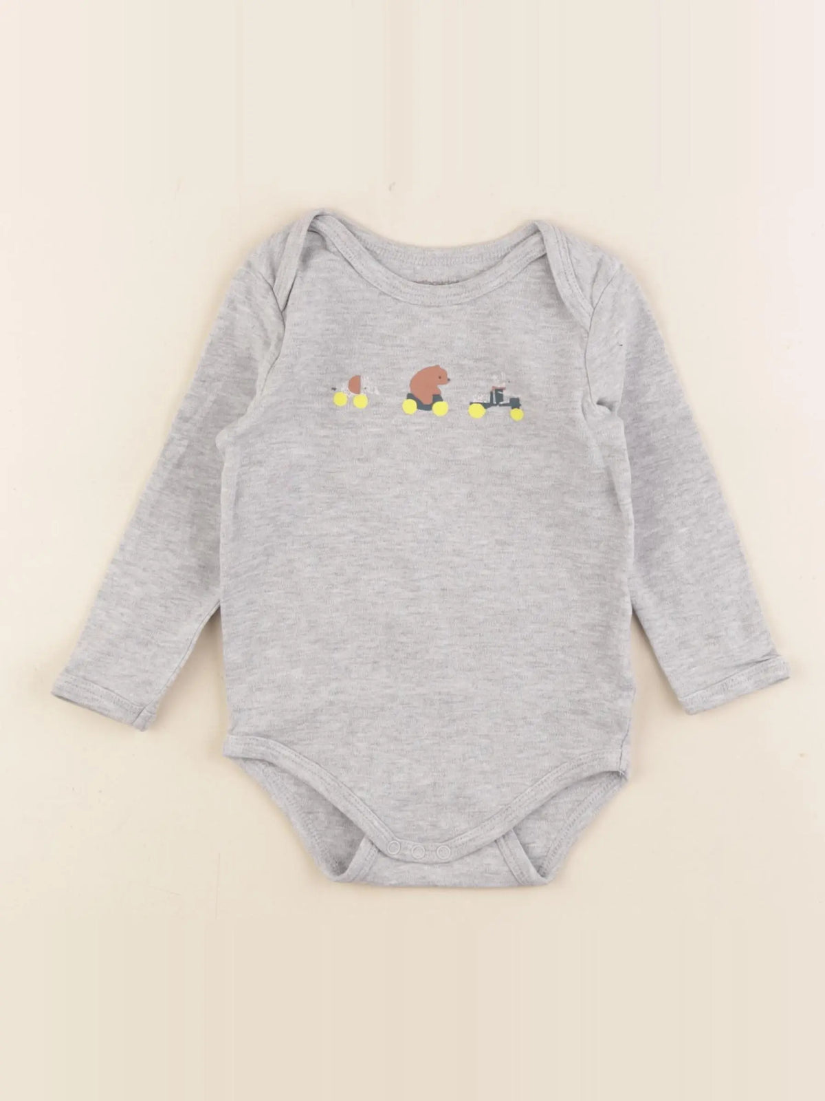 Vertbaudet - body gris - 18 mois