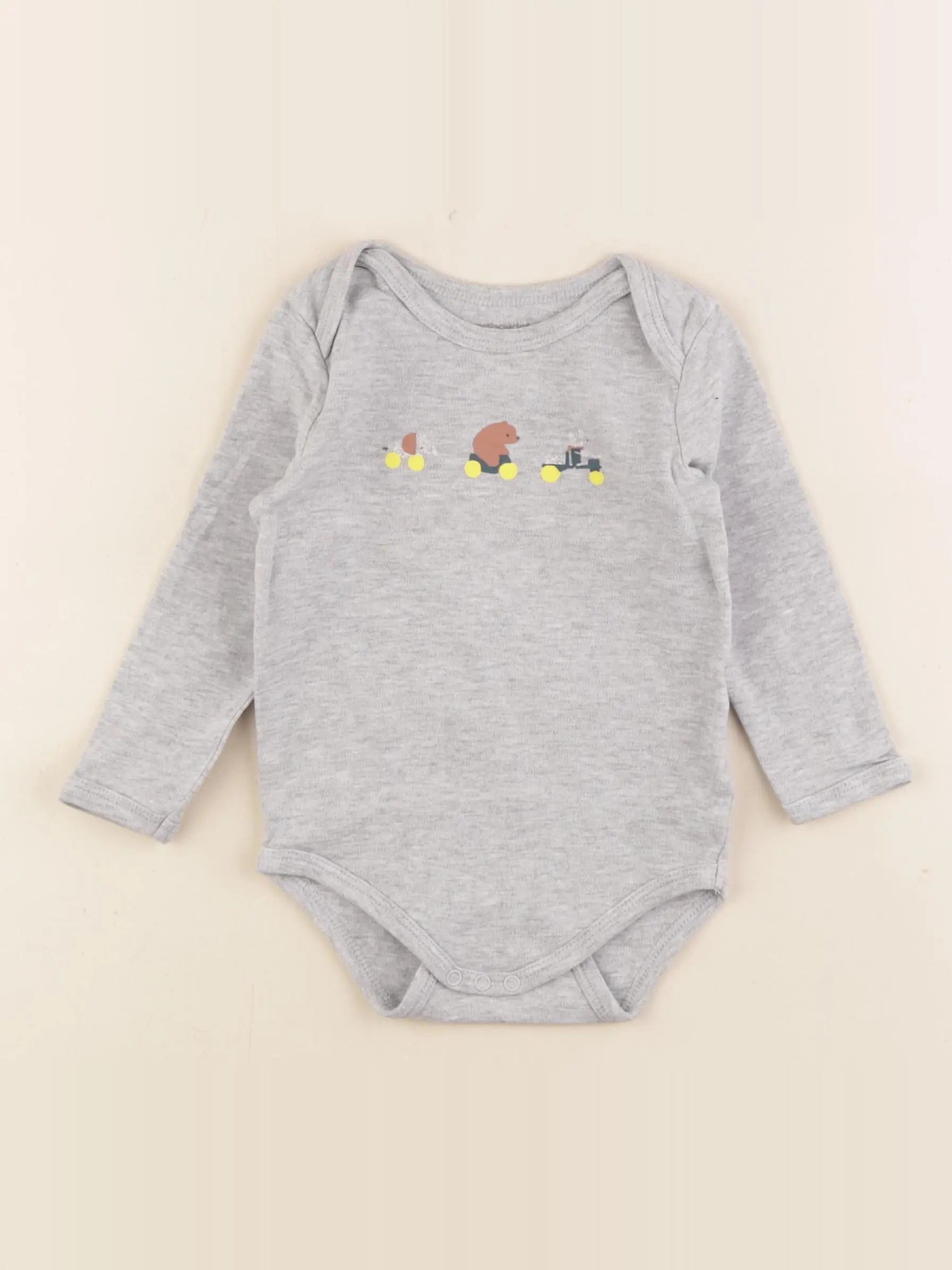 Vertbaudet - body gris - 18 mois