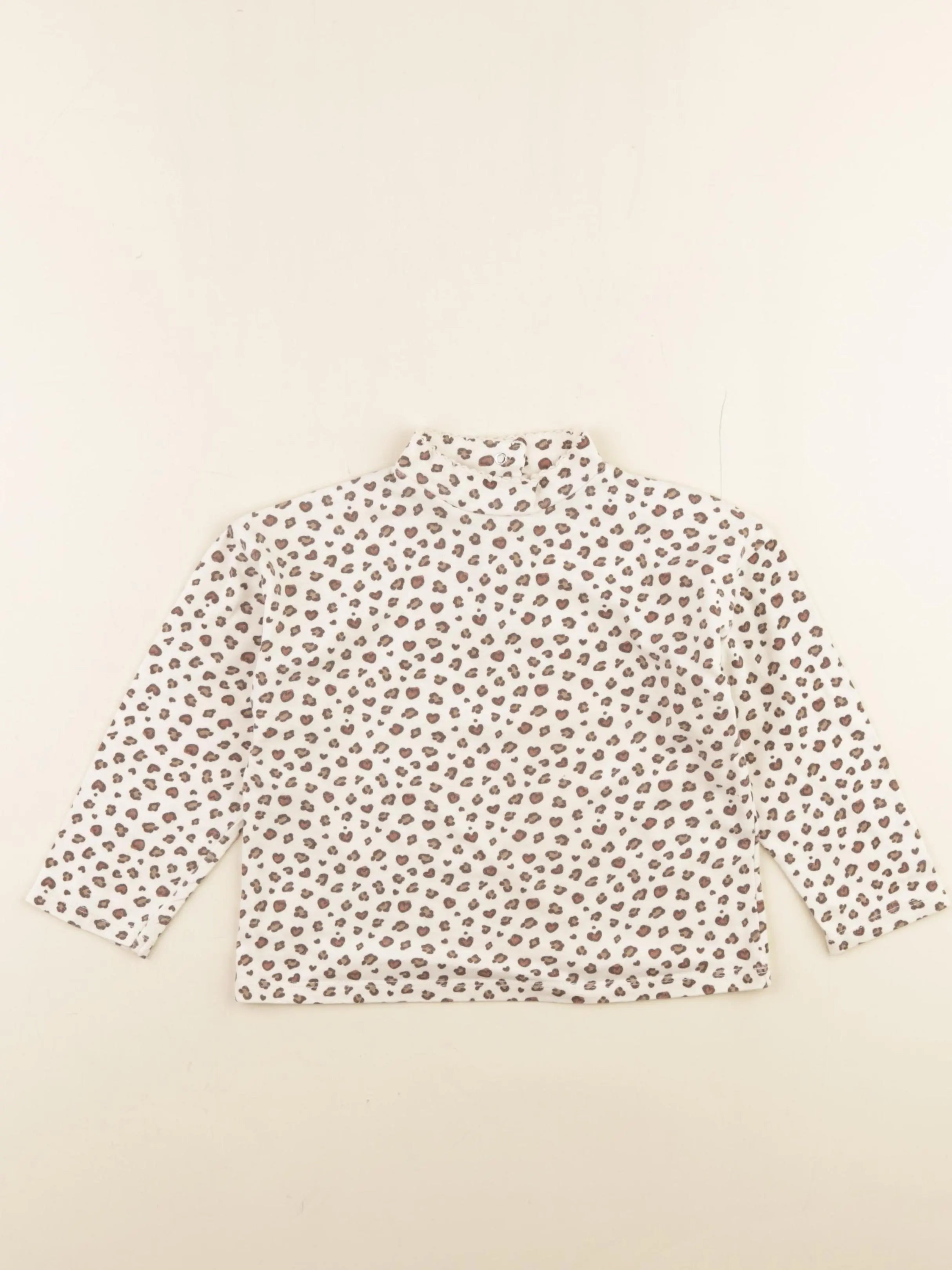 Vertbaudet - tee-shirt beige - 4 ans