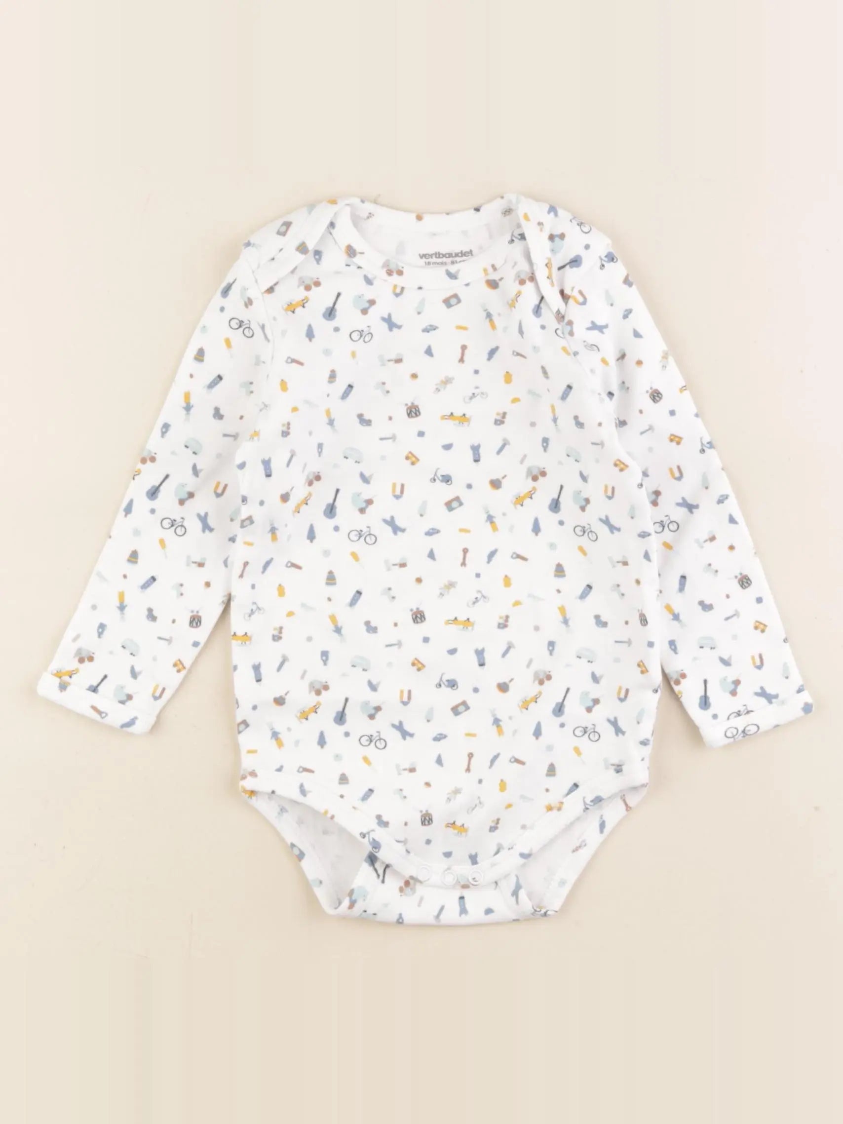 Vertbaudet - body blanc - 18 mois